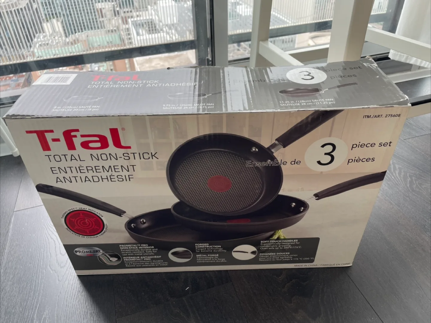 T-fal 3-Piece Non-Stick Fry Pan Set