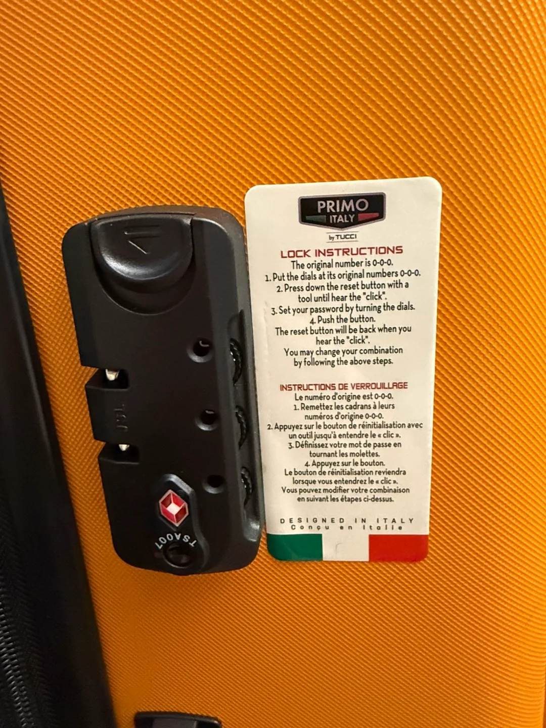 Tucci Primo Italy Luggage Set - Orange image indicator(5)