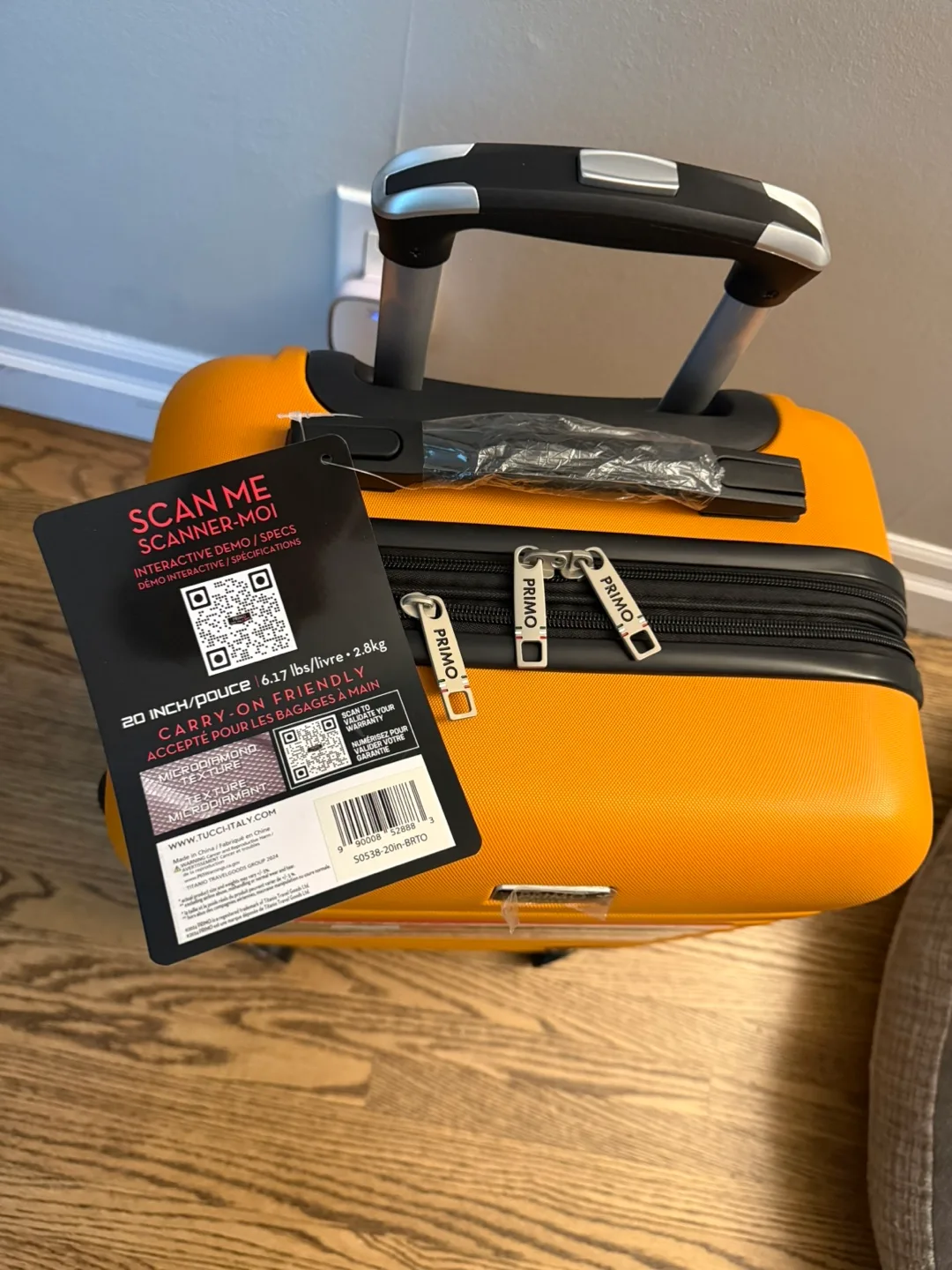 Tucci Primo Italy Luggage Set - Orange image indicator(10)