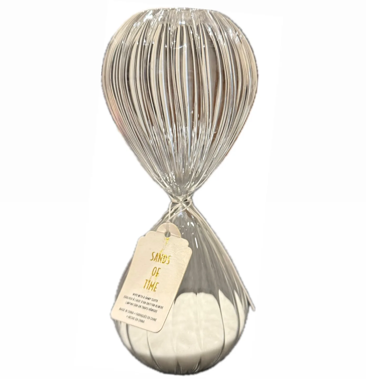 NWT! Glass Hourglass Sand Timer thumbnail