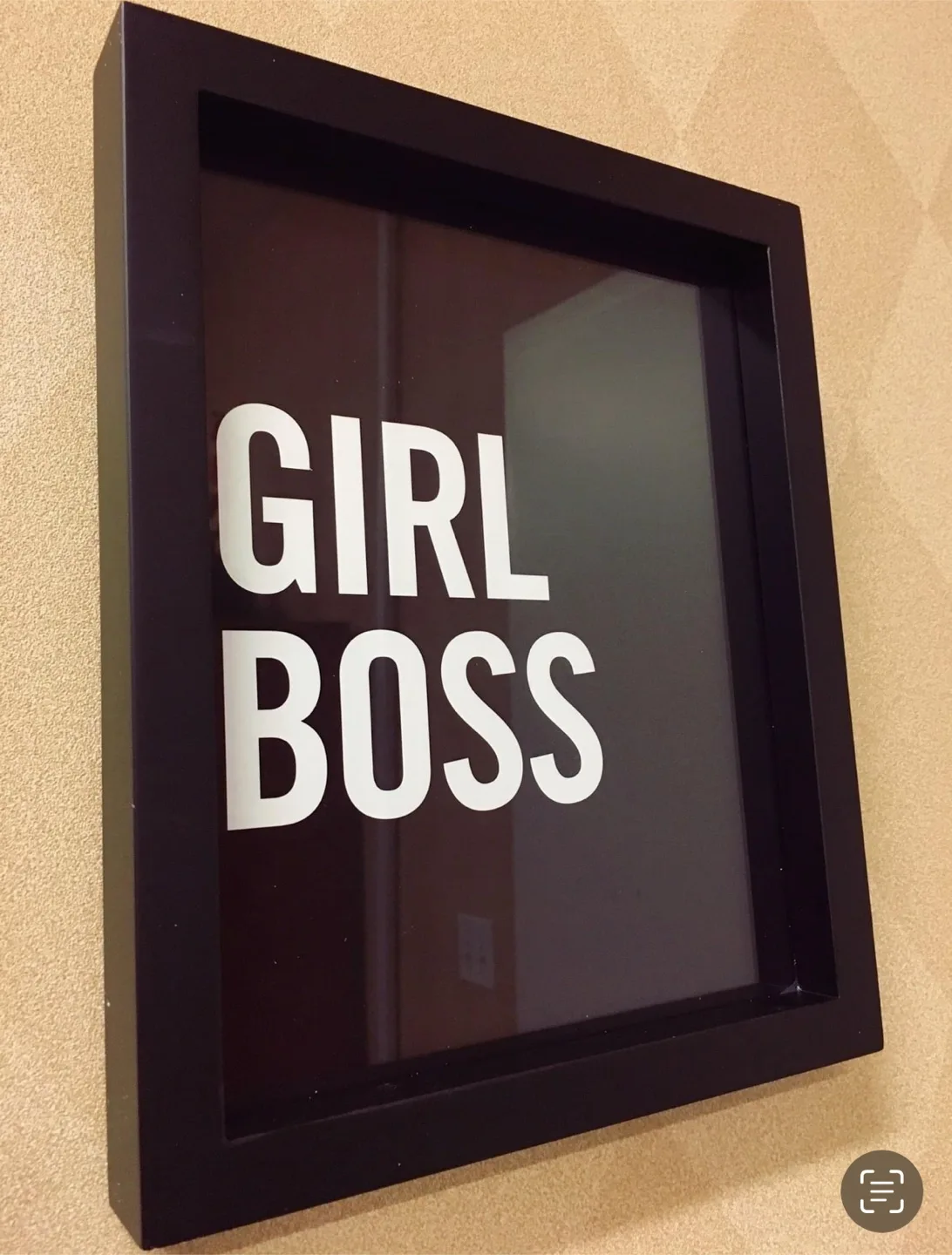Girl Boss Frame - All Black with White Text image indicator(6)