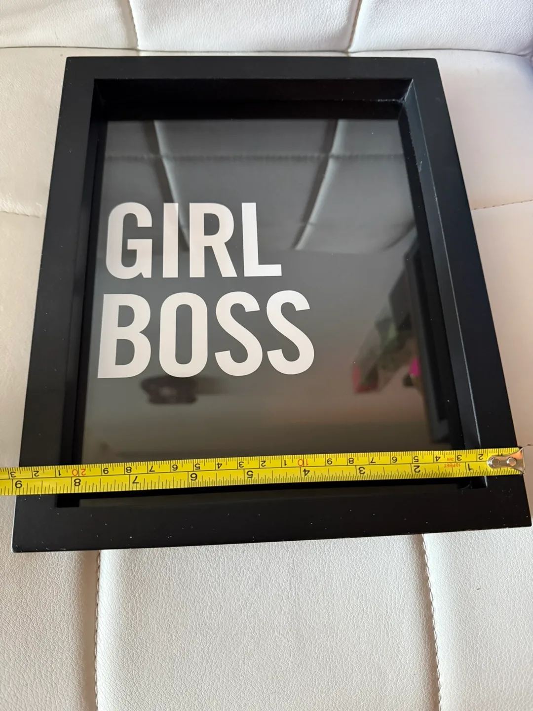 Girl Boss Frame - All Black with White Text image indicator(5)
