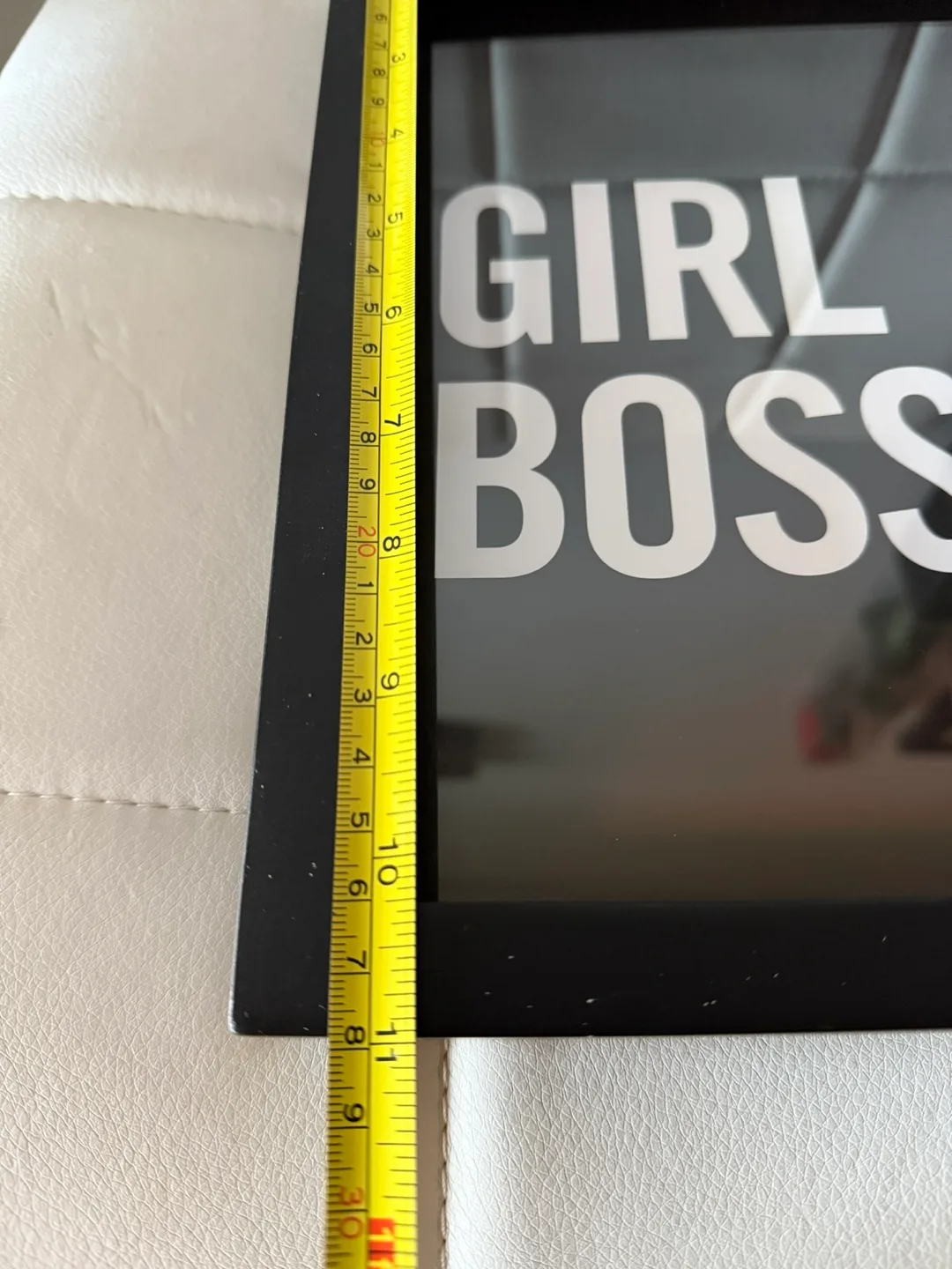 Girl Boss Frame - All Black with White Text image indicator(4)