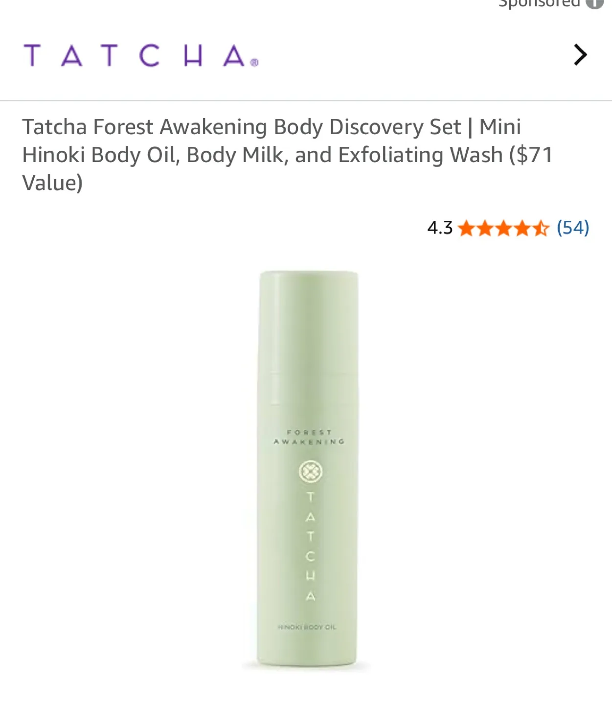 Tatcha Forest Awakening Body Discovery Set image indicator(3)