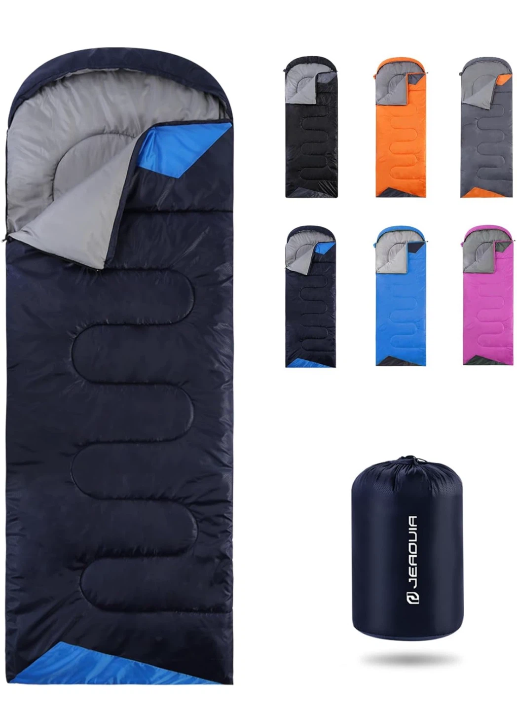 Jearouia 3-Season Sleeping Bag - Navy Blue