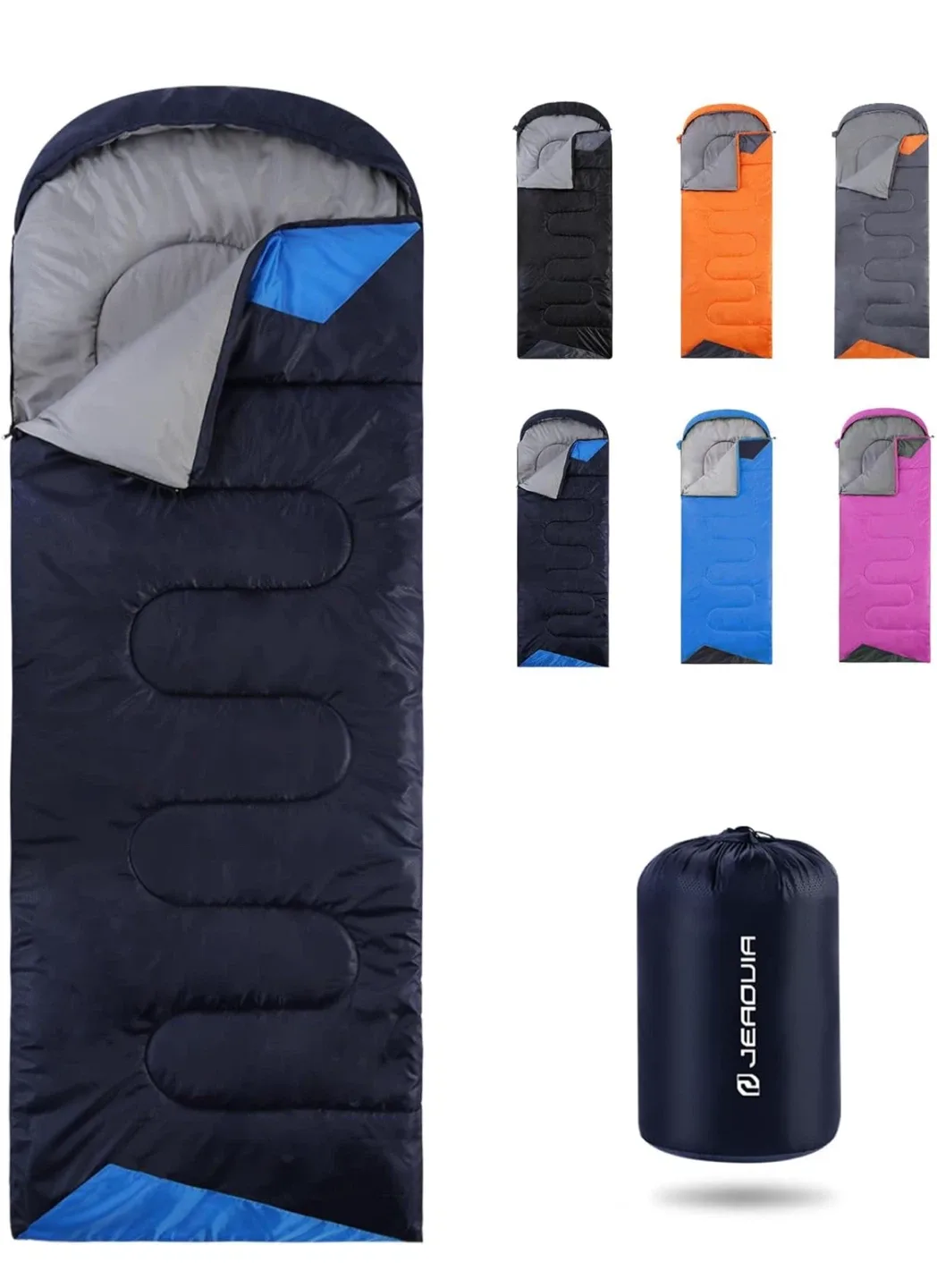 Jearouia 3-Season Sleeping Bag - Navy Blue thumbnail
