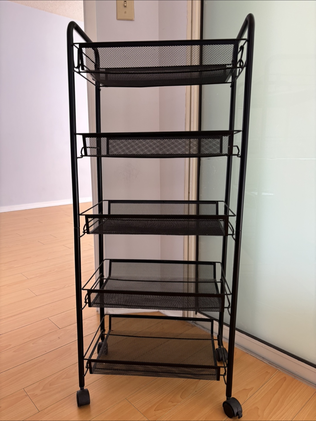 Michales Black 5-Tier Rolling Storage Cart - photo 3