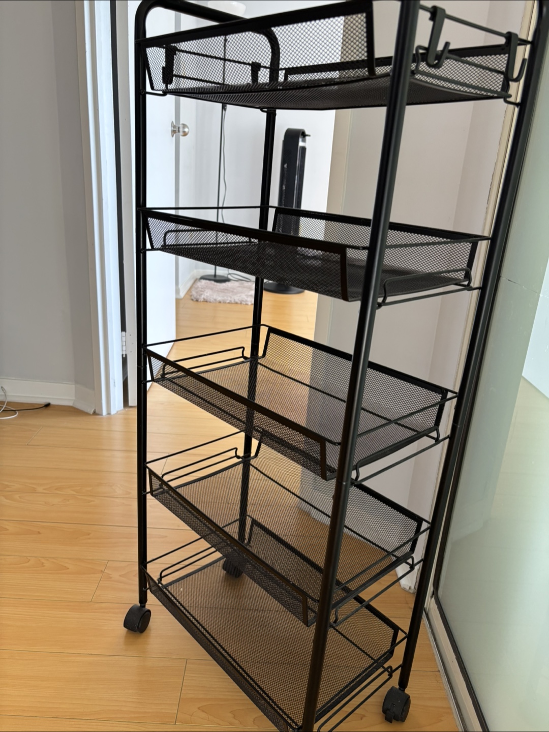 Michales Black 5-Tier Rolling Storage Cart - photo 5