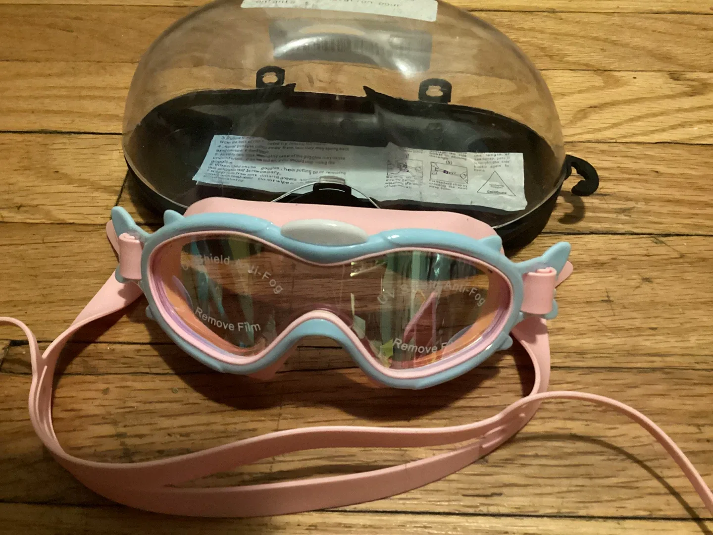 Unused Children's Swimming Goggles Pink/Blue thumbnail