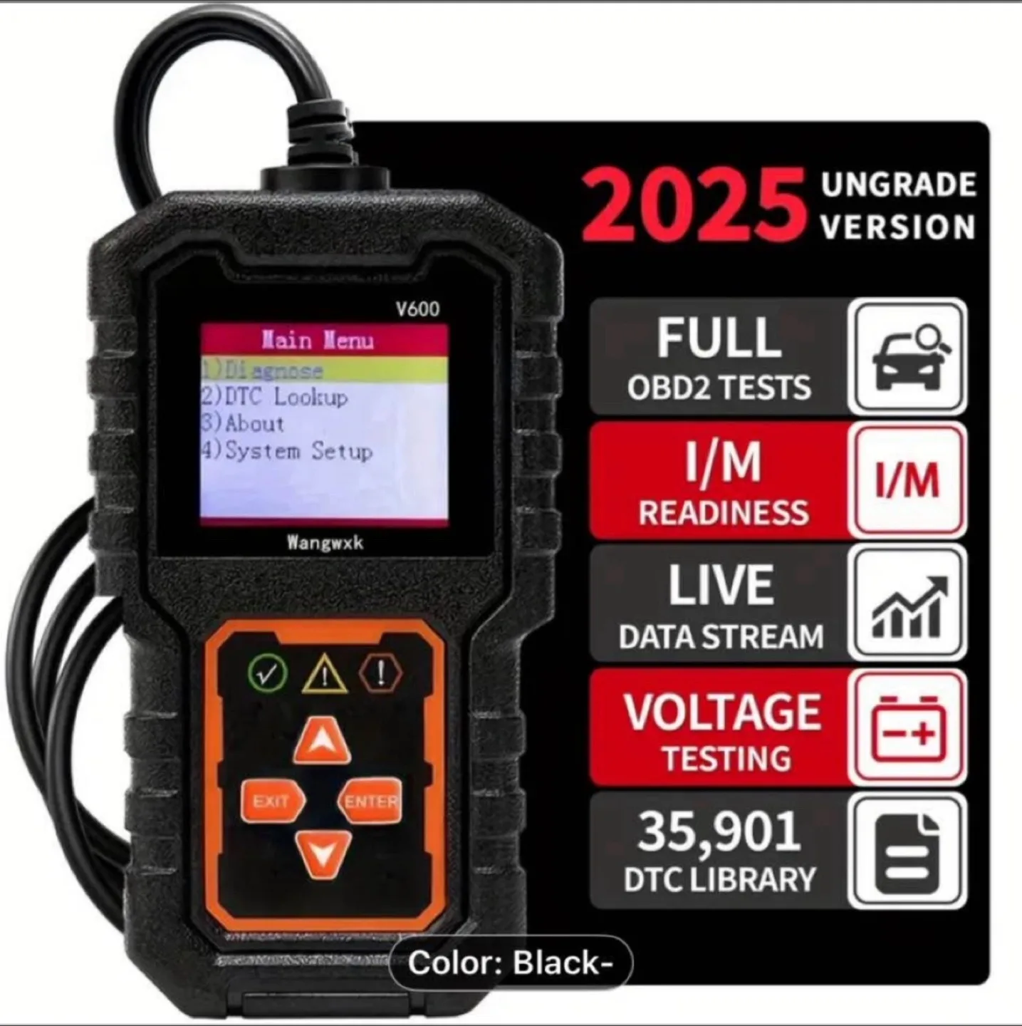 Car OBD2 Scanner, Engine Fault Code Reader image indicator(5)