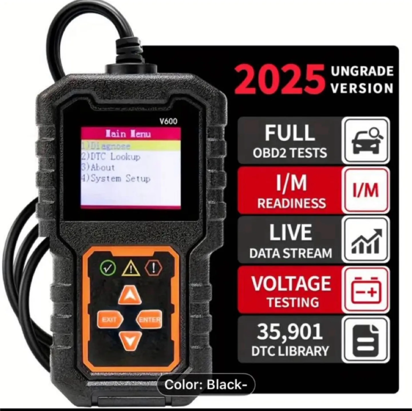 Car OBD2 Scanner, Engine Fault Code Reader image indicator(4)