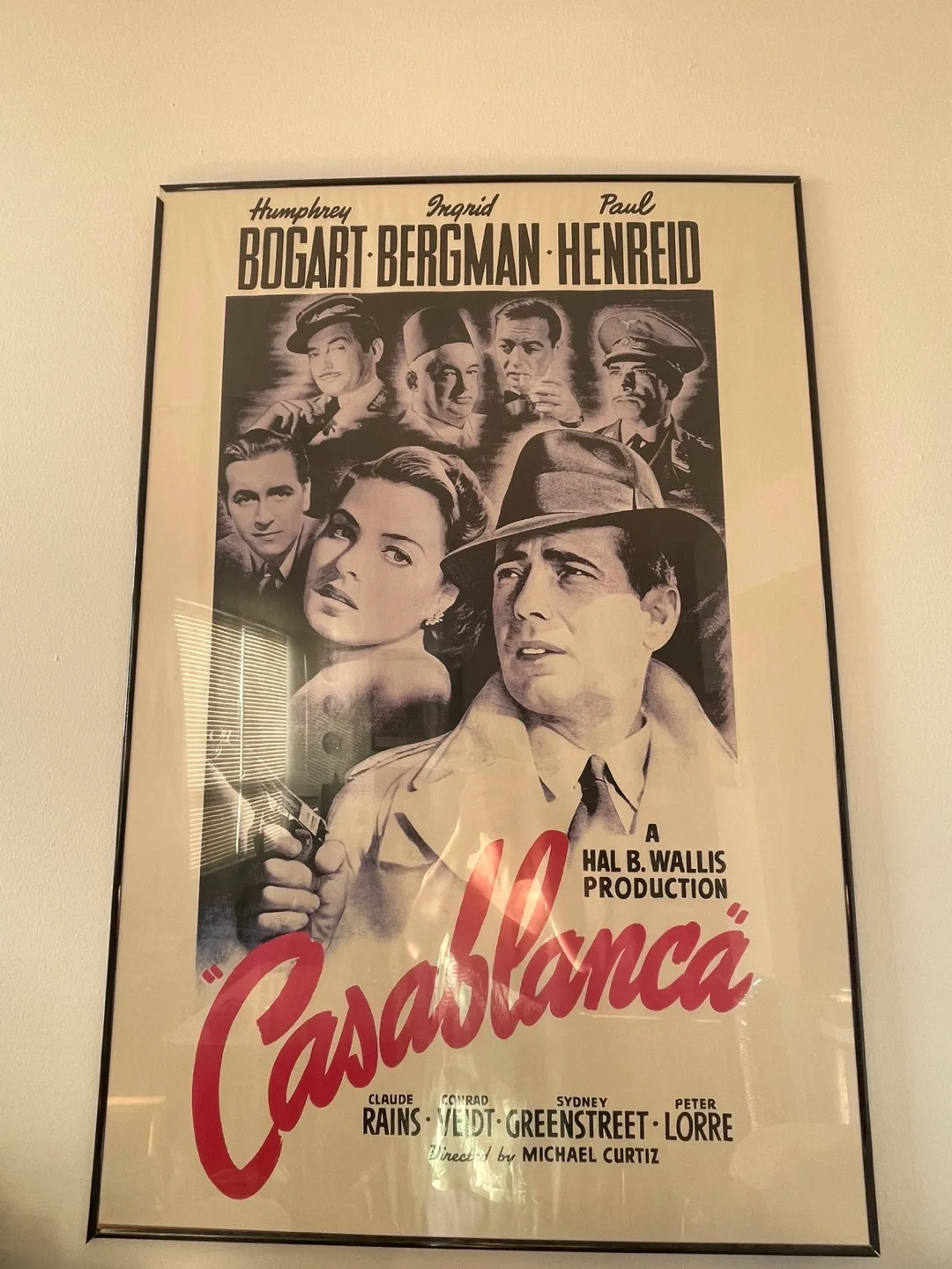 Framed Casablanca Movie Poster thumbnail
