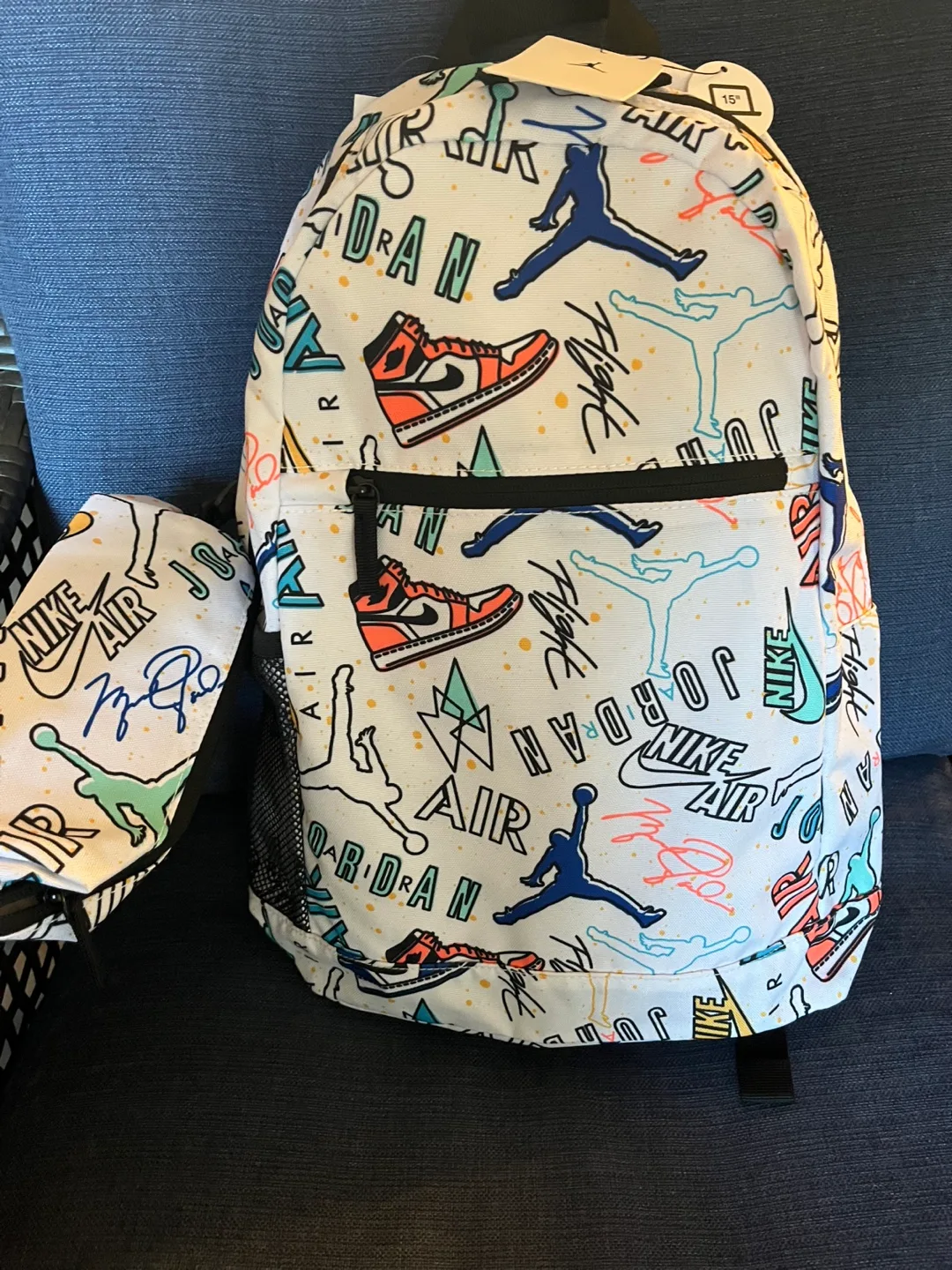 Nike Air Jordan Backpack with Pencil  Case brand new thumbnail