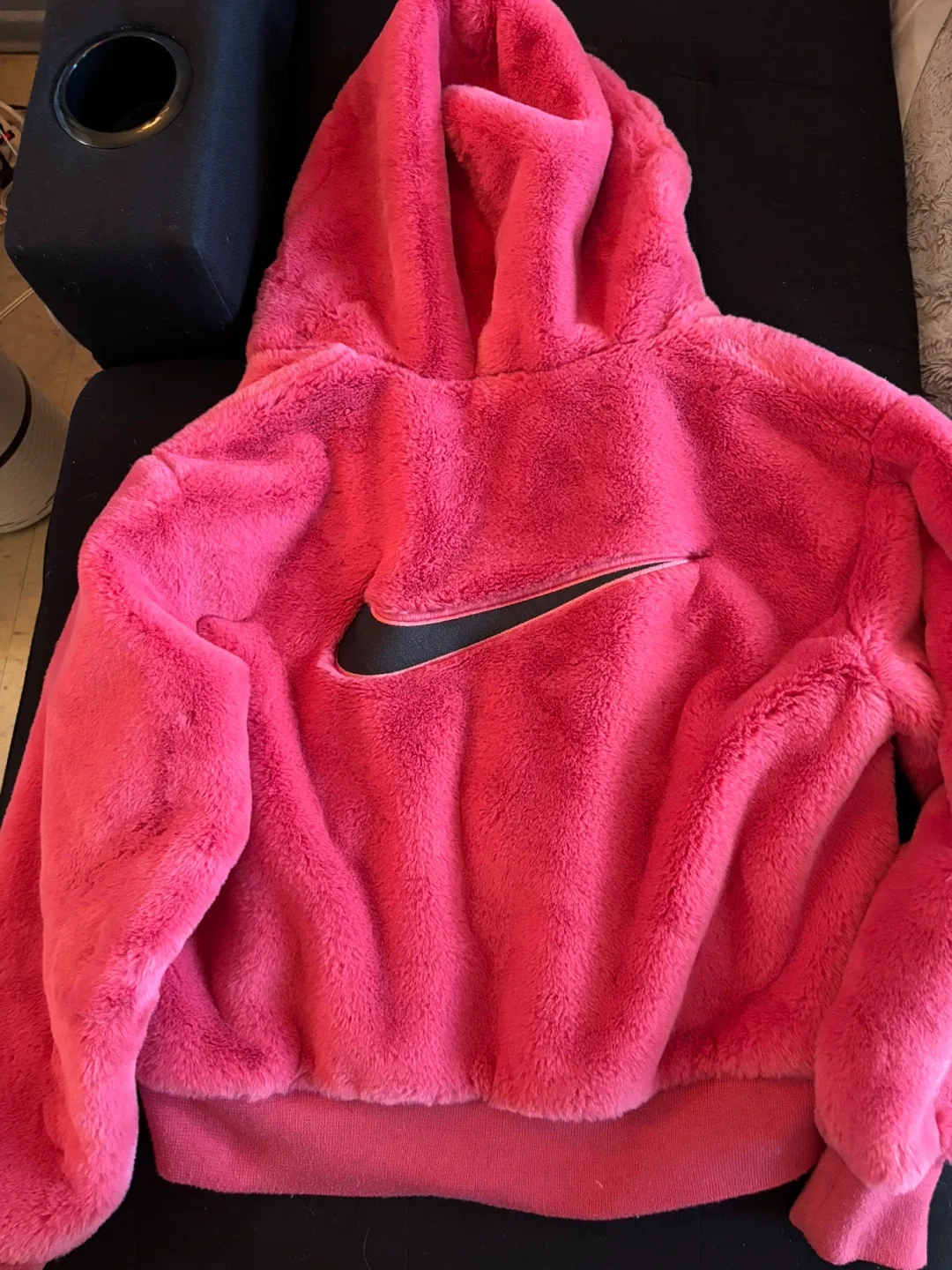 Nike Faux Fur Pink jacket thumbnail