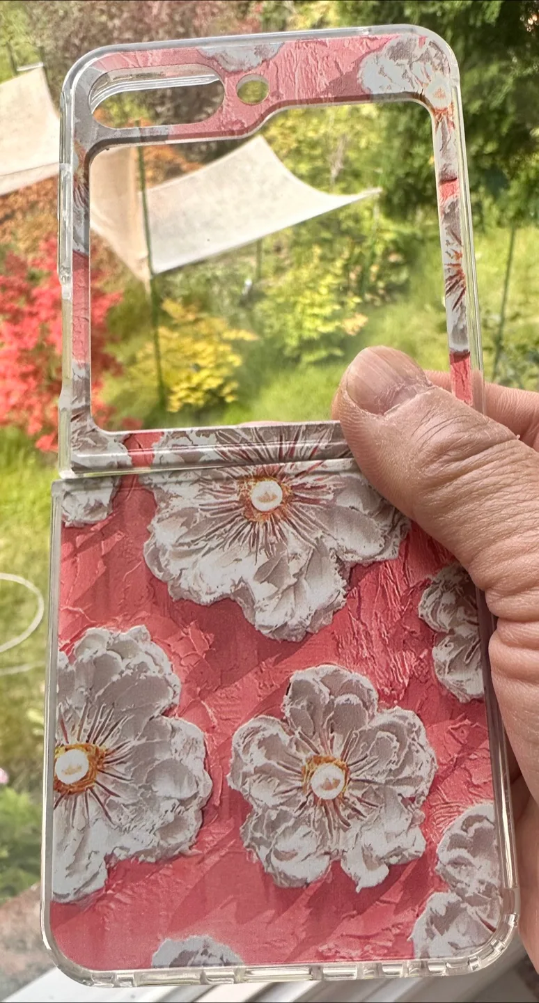 For Z Flip5 Clear Case - Floral Design image indicator(2)