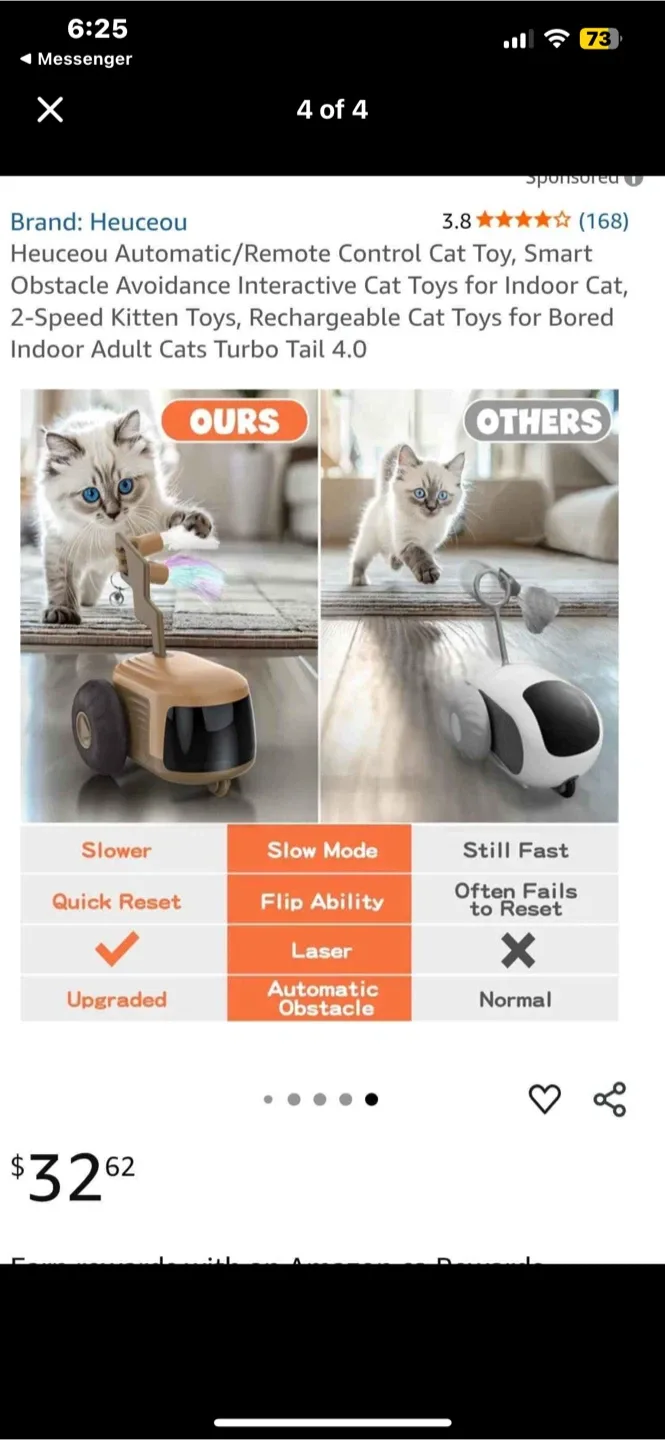 Heuceou Automatic Interactive Cat Toy thumbnail