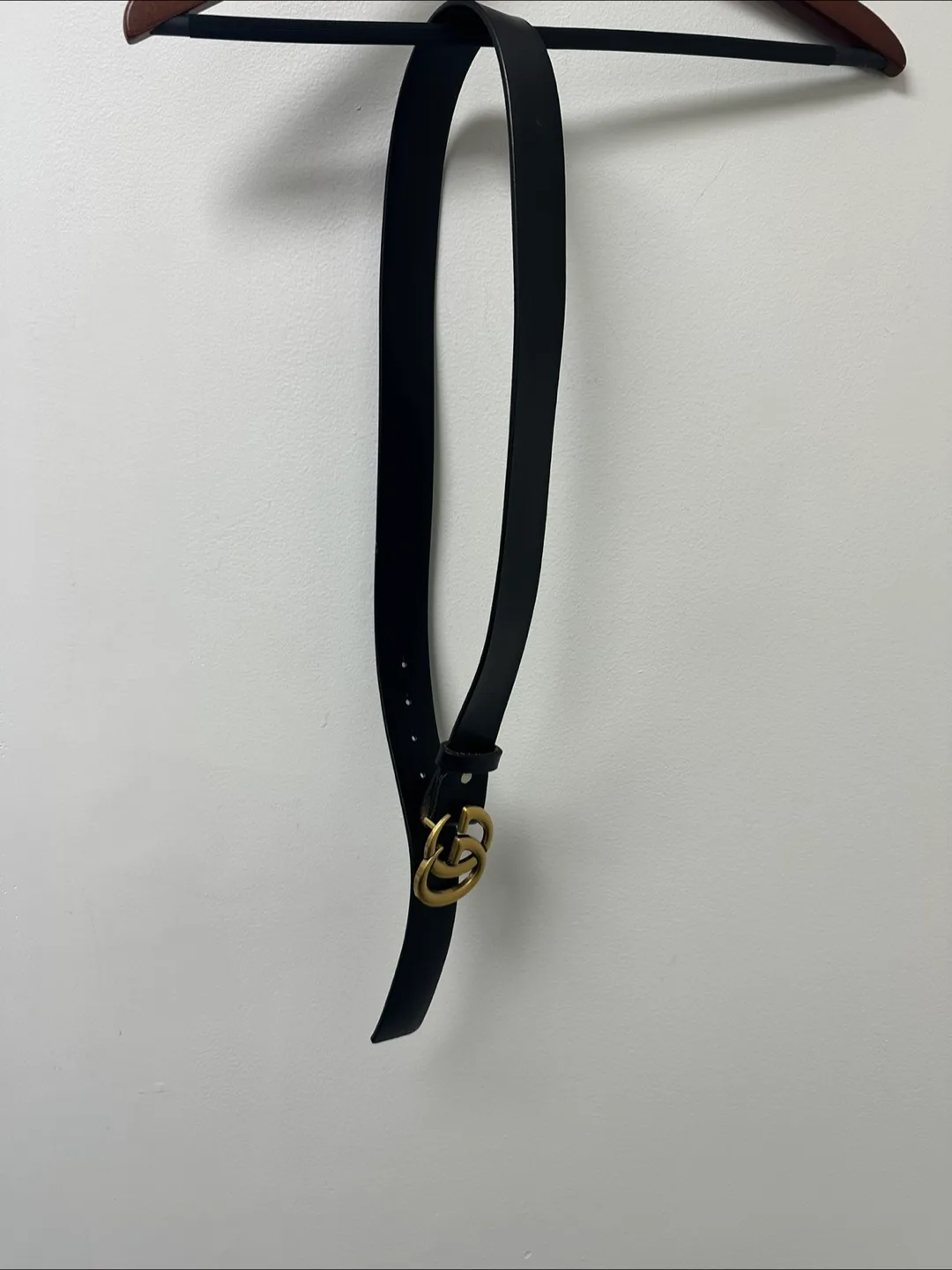 Gucci Black Leather Belt Size 115/46 image indicator(2)