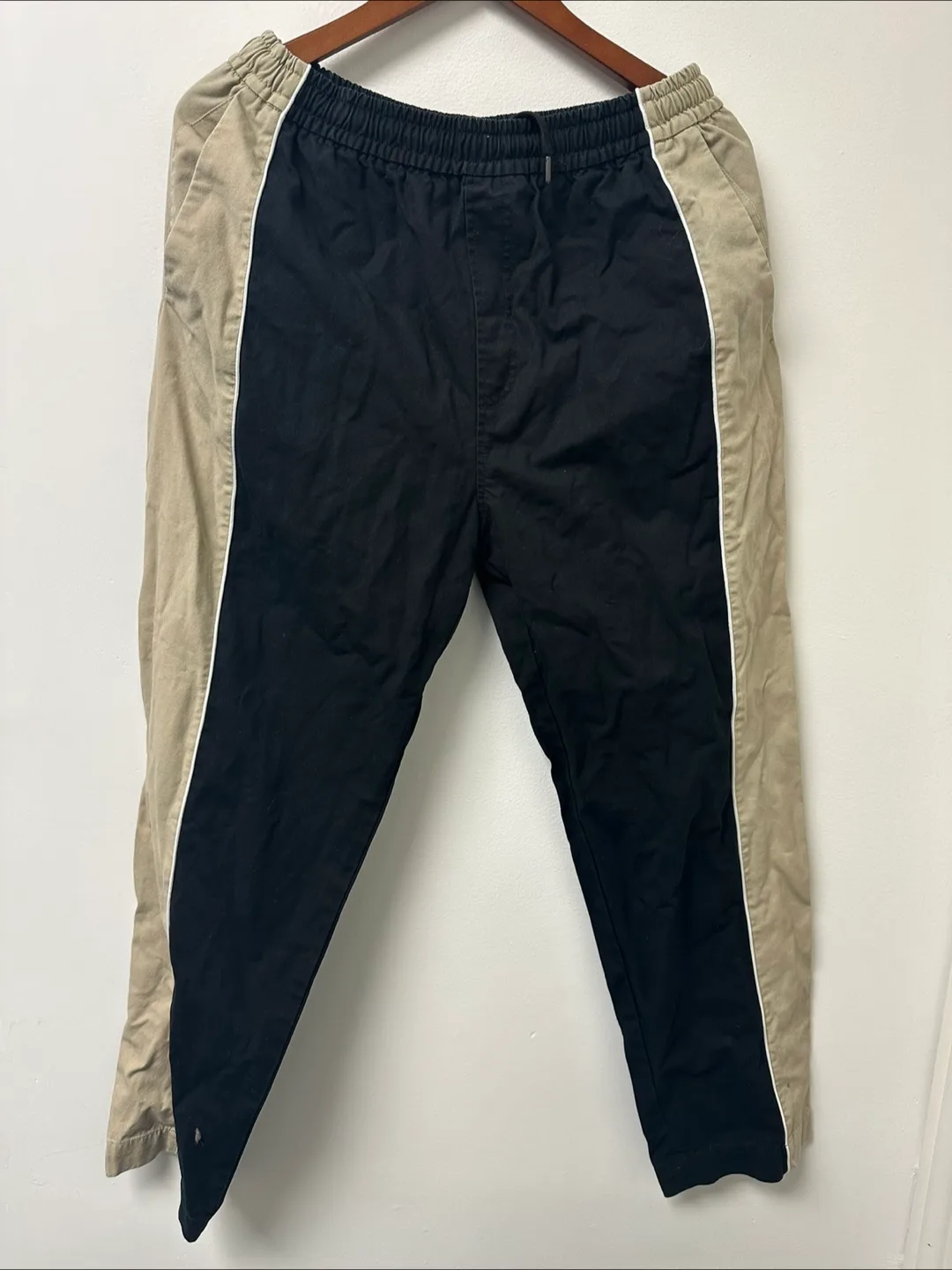 Burberry Black & Beige Track Pants thumbnail