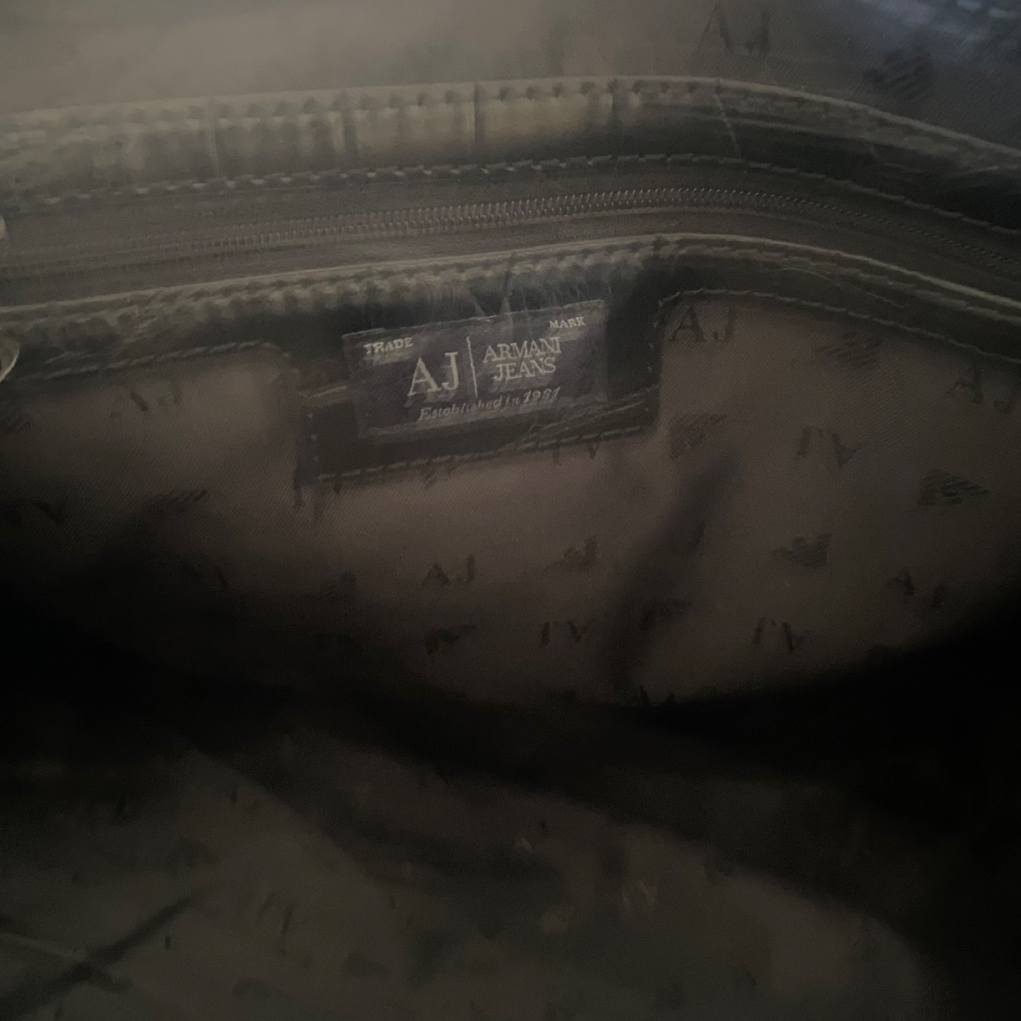 Armani Jeans Black Faux Croc Tote Bag - photo 3