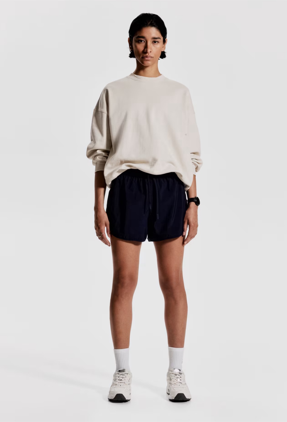 H&M navy lightweight running shorts M - photo 3
