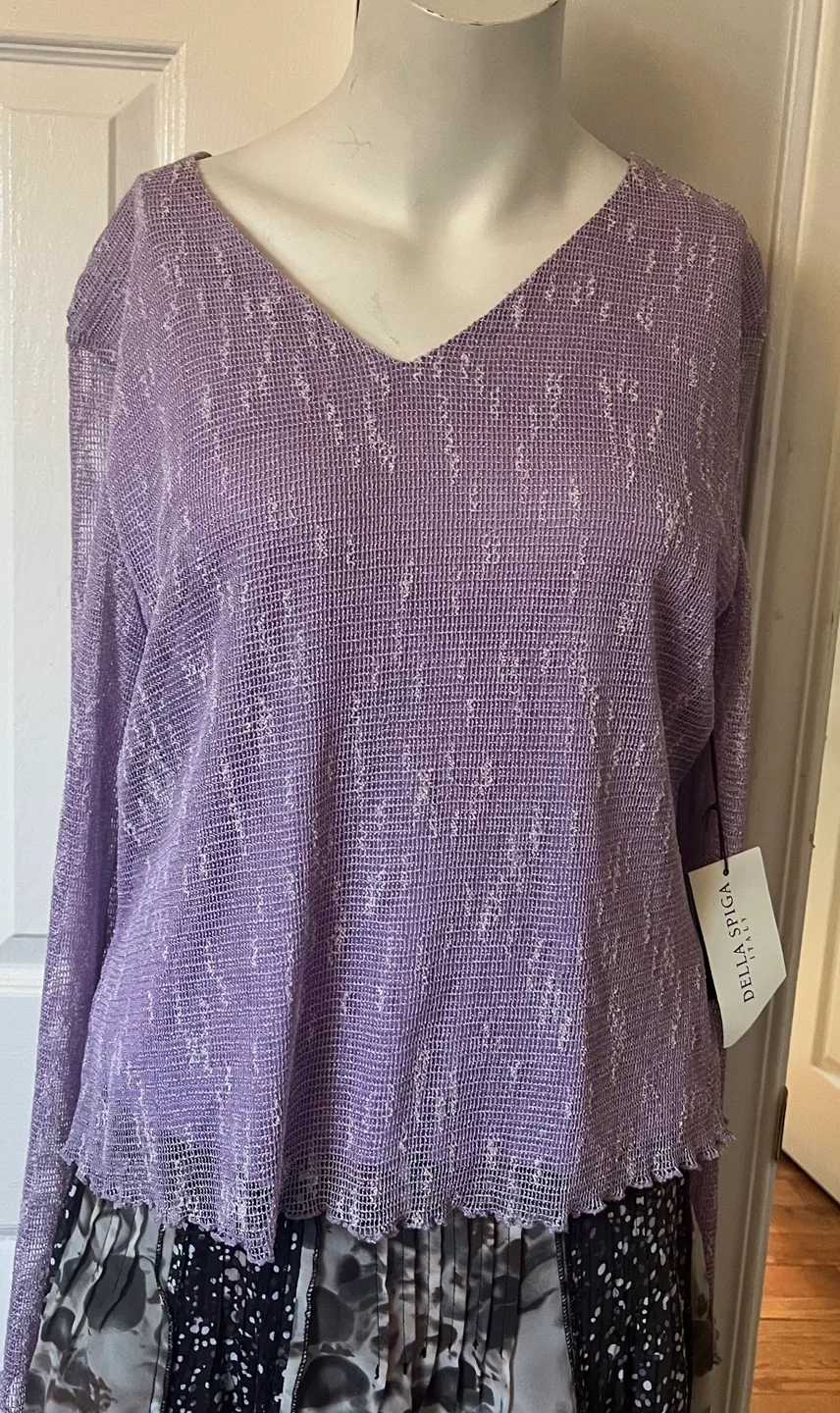 Mario Serrani Lavender Top size medium/ large image indicator(7)