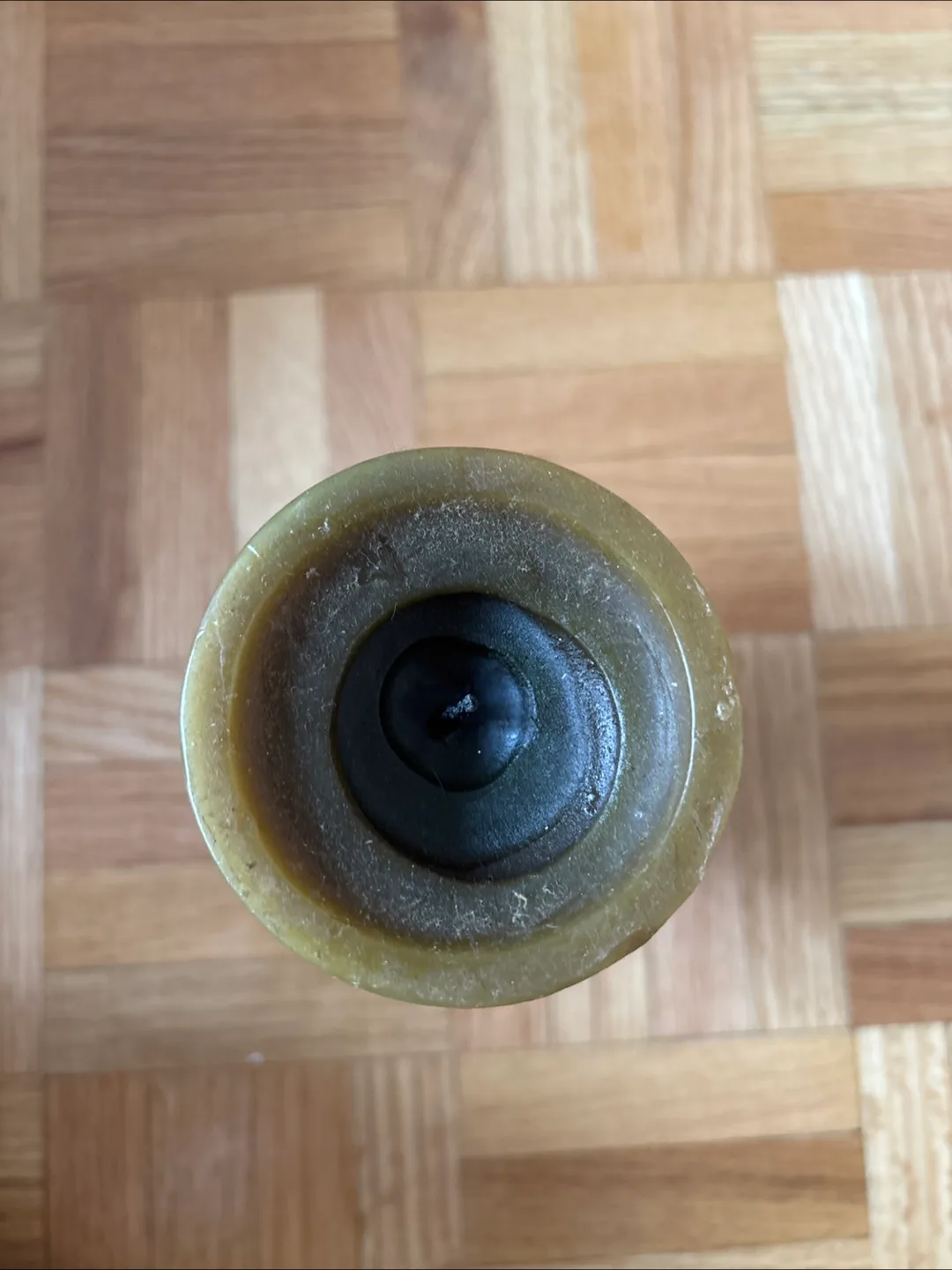 Used Green Candle with Holder image indicator(2)