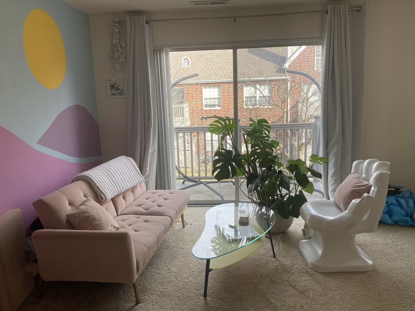 Pink Tufted Sofa