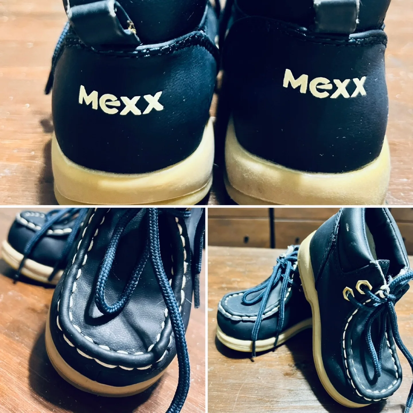 Mexx Navy Blue Leather Boots Toddler Size XS/6 thumbnail