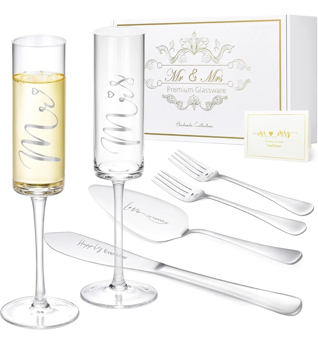 Mr & Mrs Premium Glassware Set - New thumbnail