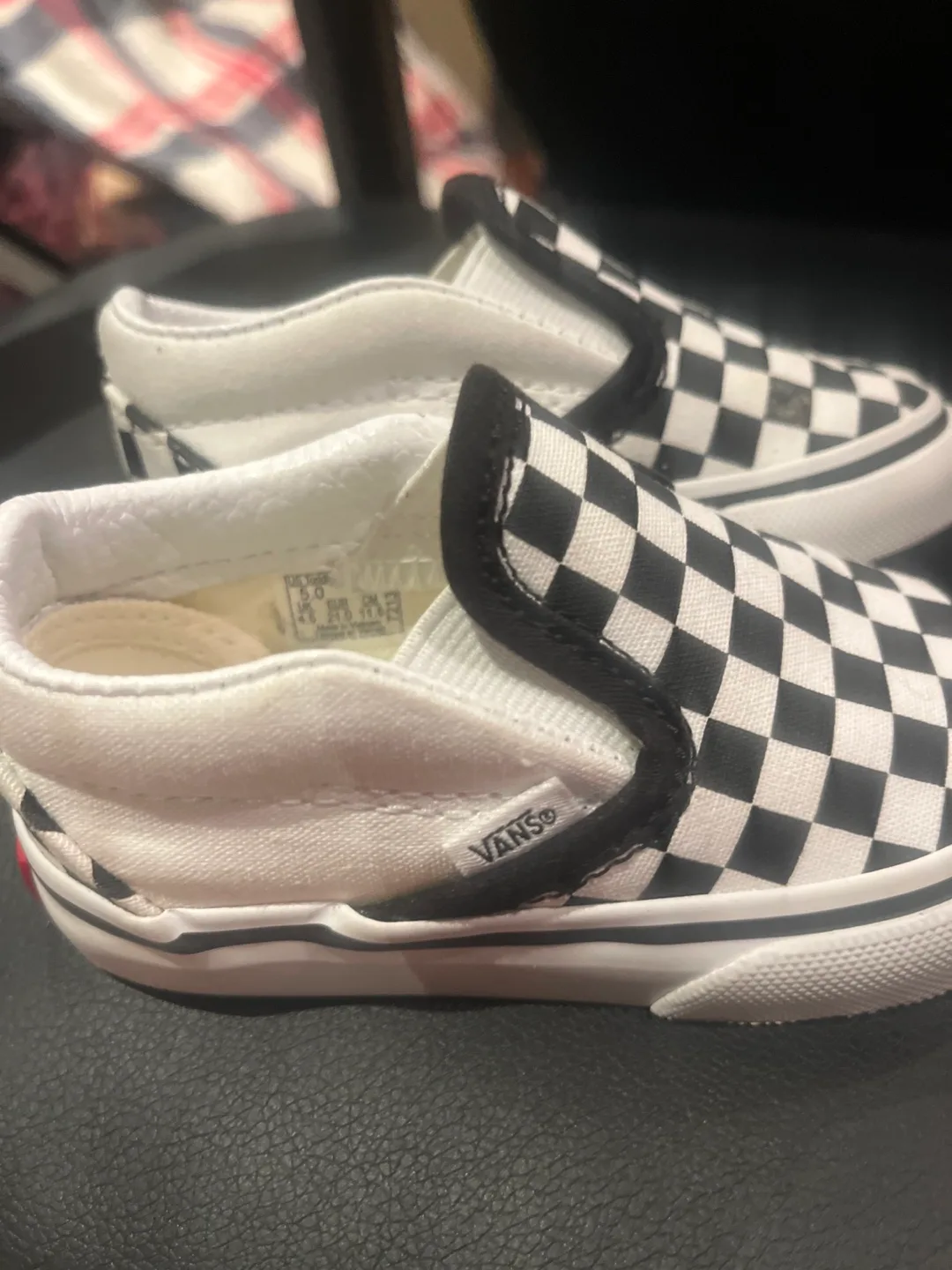 Vans Kids Classic Slip-On Checkerboard - Size 5 image indicator(3)