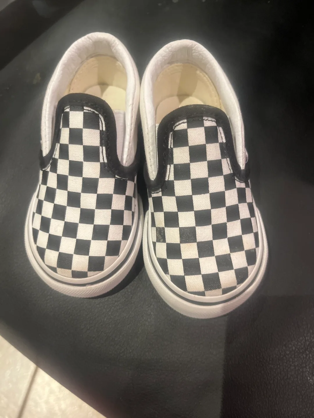 Vans Kids Classic Slip-On Checkerboard - Size 5 image indicator(4)