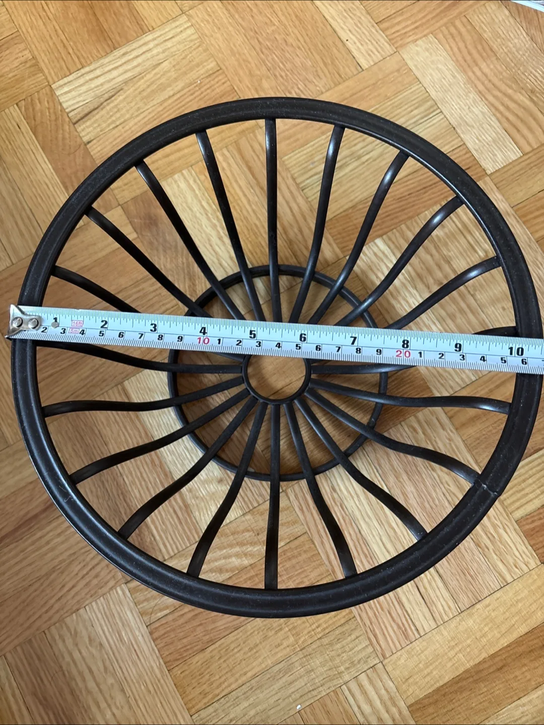 Metal Fruit Bowl - Black, 10 inch diameter image indicator(3)