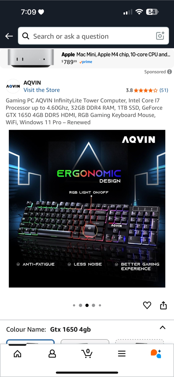 AQVIN InfinityLite Gaming PC - GTX 1650 i7 - photo 3