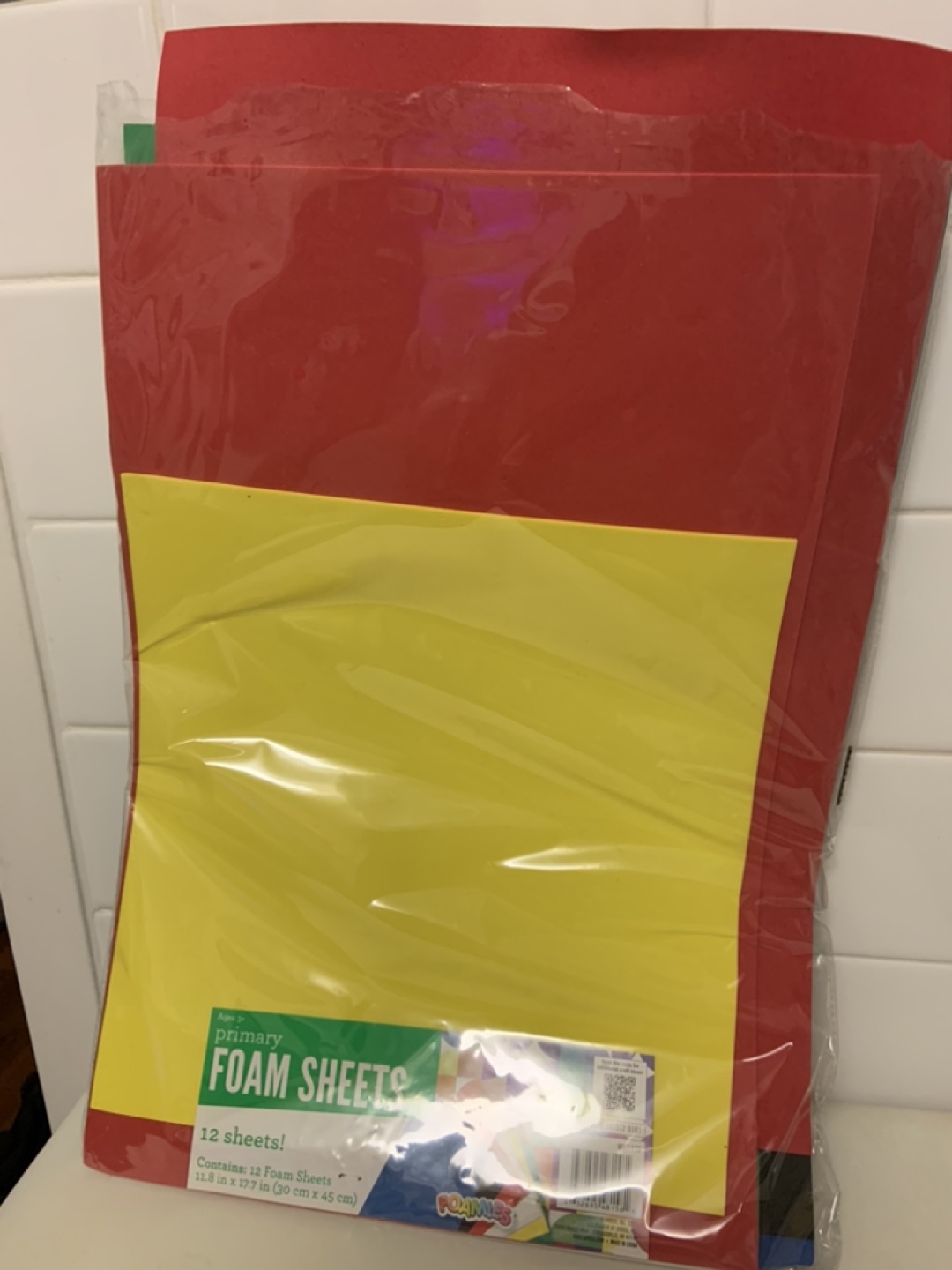 Foamies Primary Foam Sheets arts crafts  #freecycle - photo 2