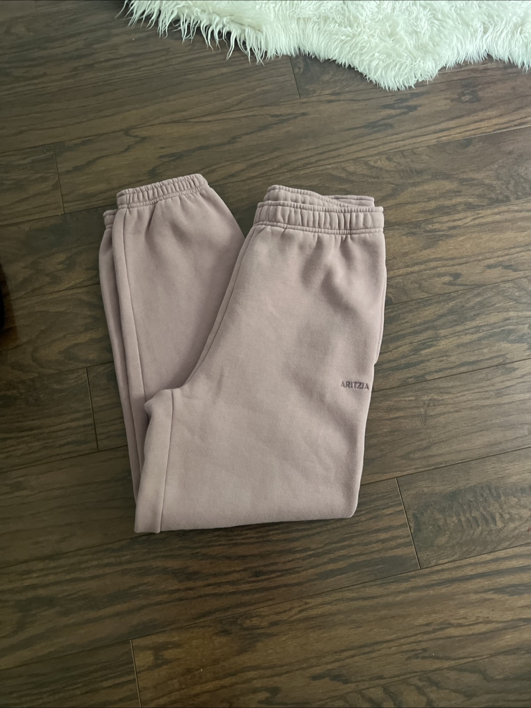 Aritzia TNA Cozy Fleece Mega Sweatpants - Mauve - photo 3