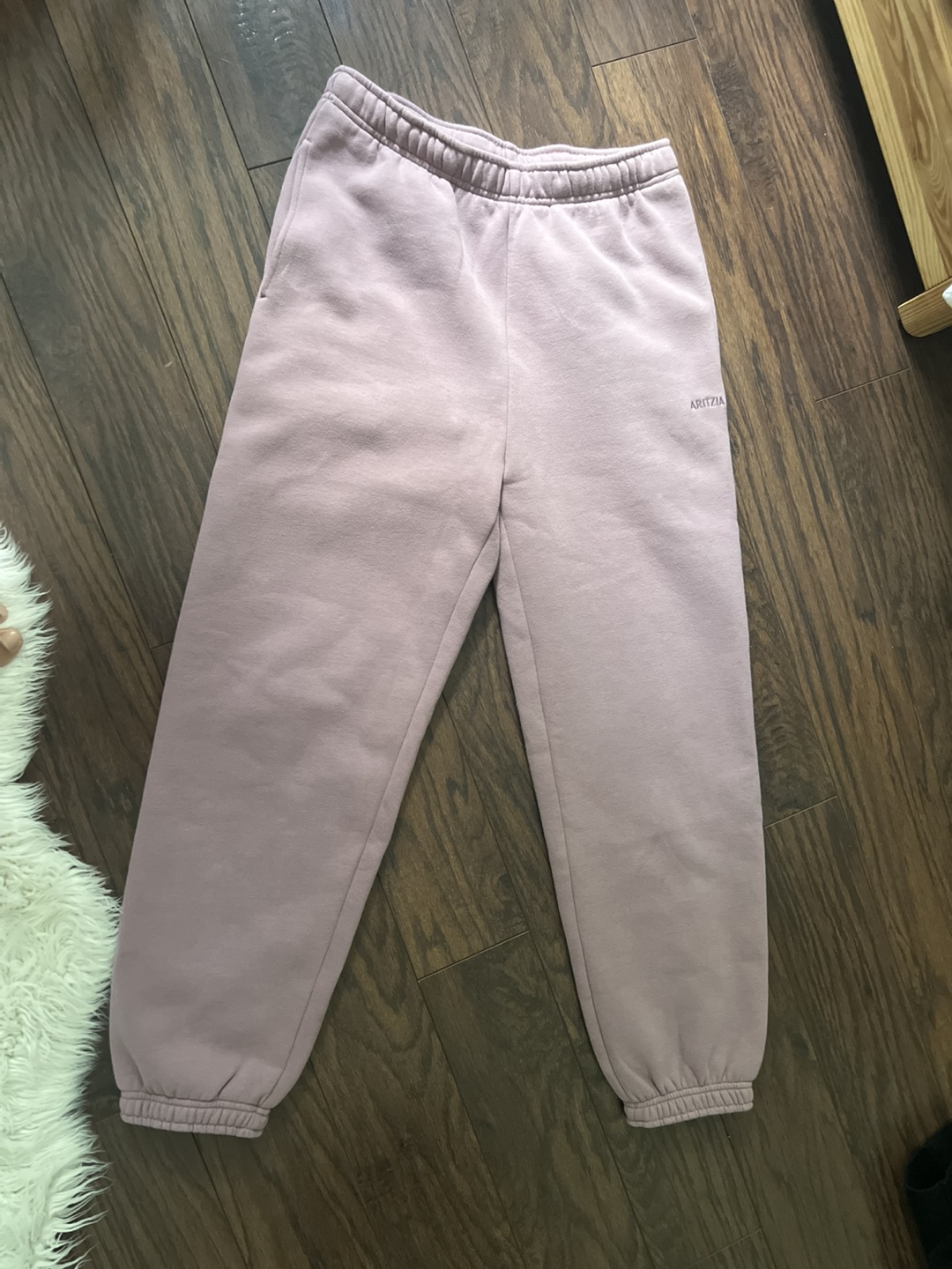 Aritzia TNA Cozy Fleece Mega Sweatpants - Mauve - photo 2