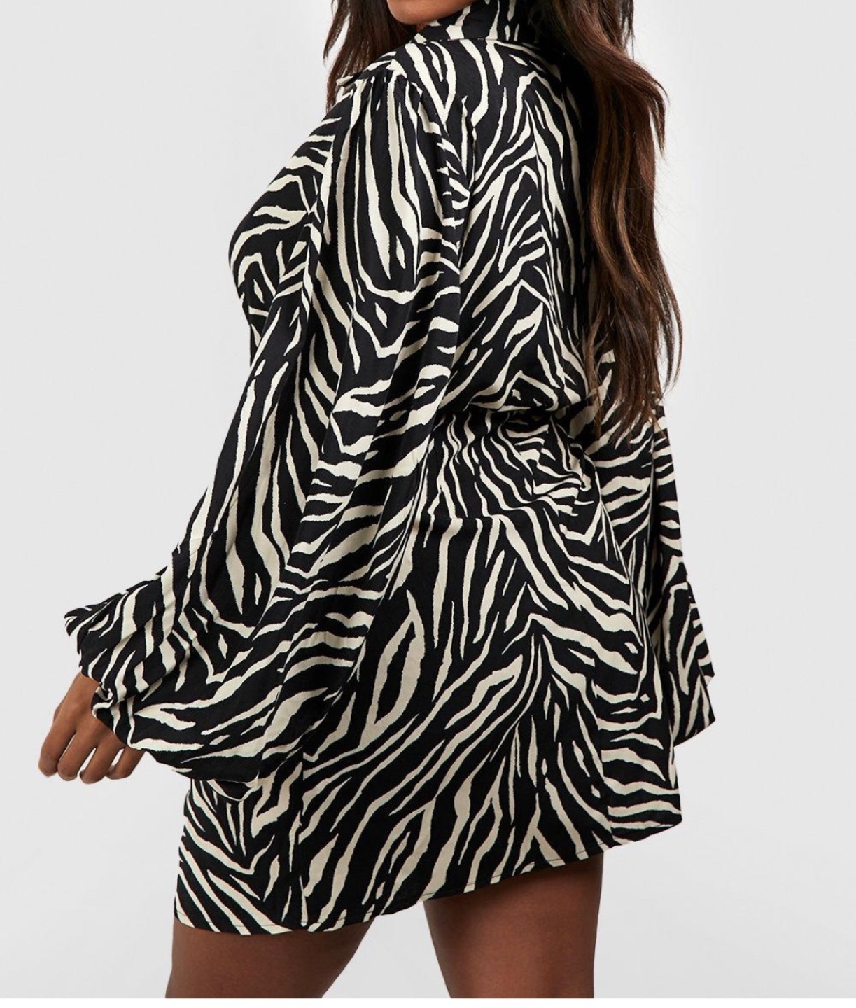 The Drop Zebra Print Wrap Dress - Size 3X - photo 2