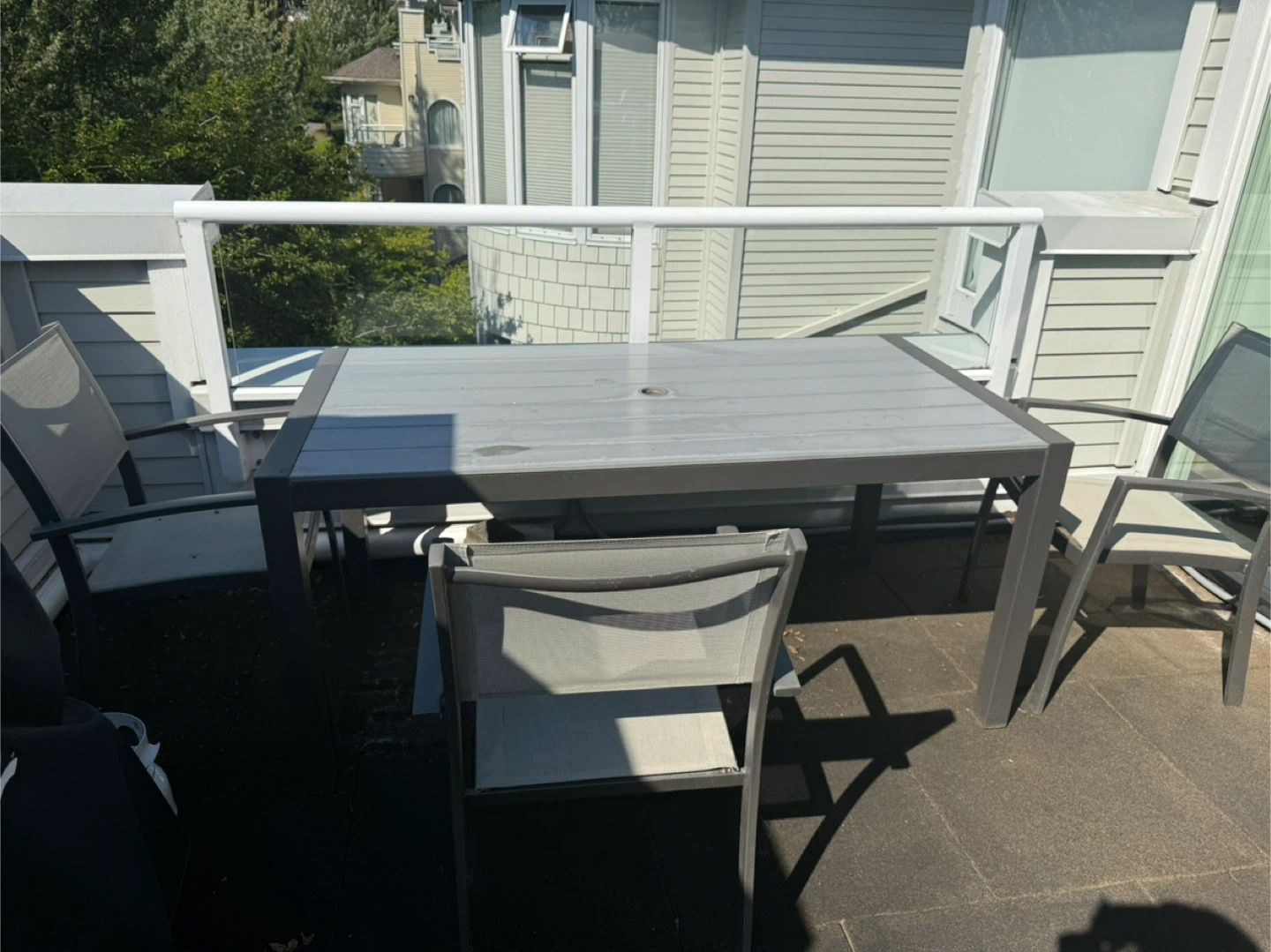 Free~Outdoor Patio Table & 6 Chairs Set