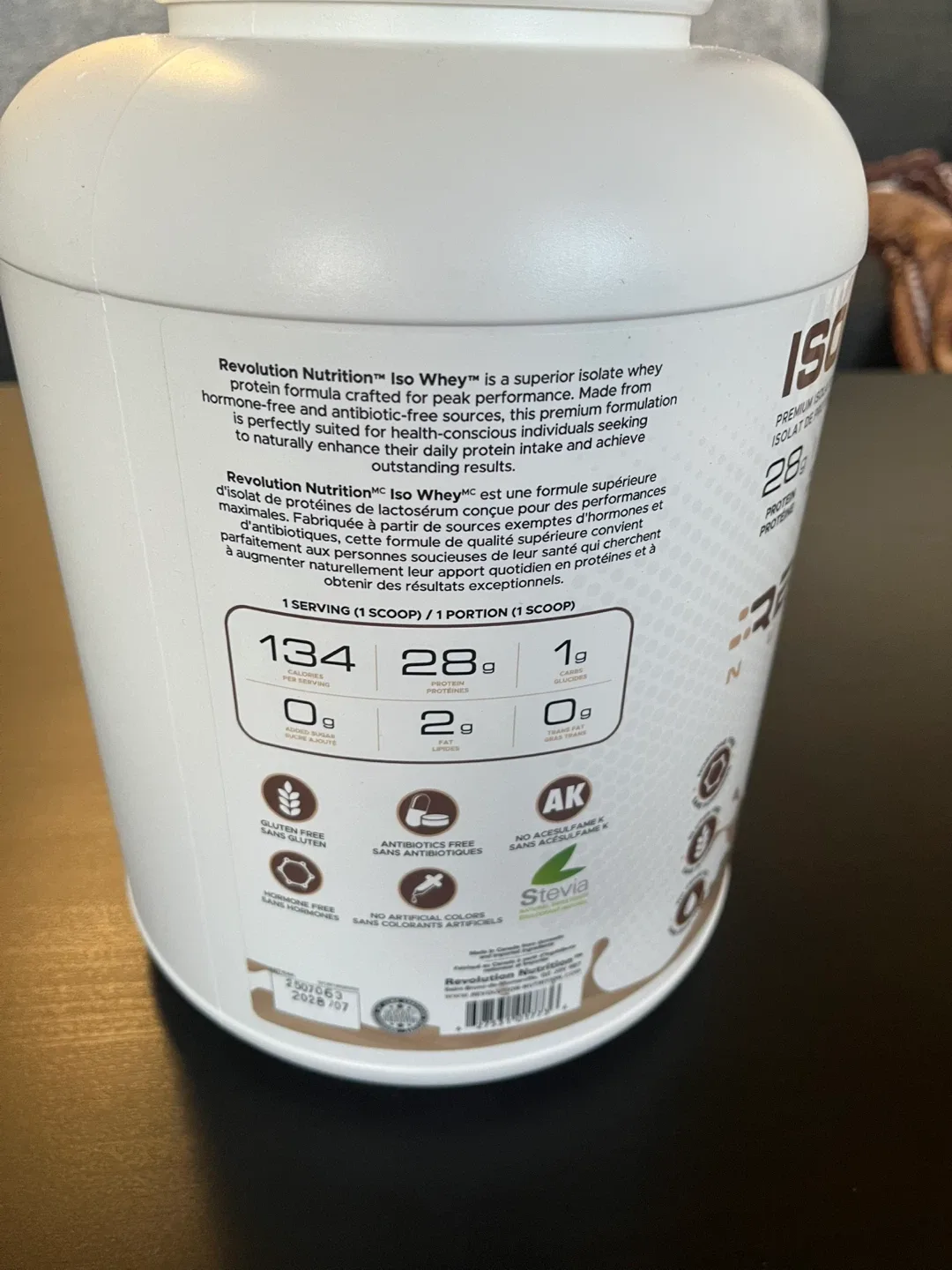 Revolution Nutrition Iso Whey - Iced Cappuccino image indicator(2)