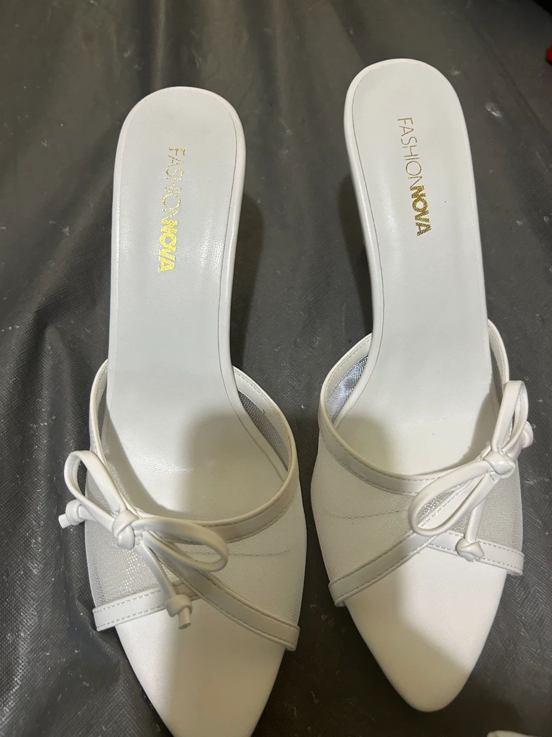Fashion Nova White Heels