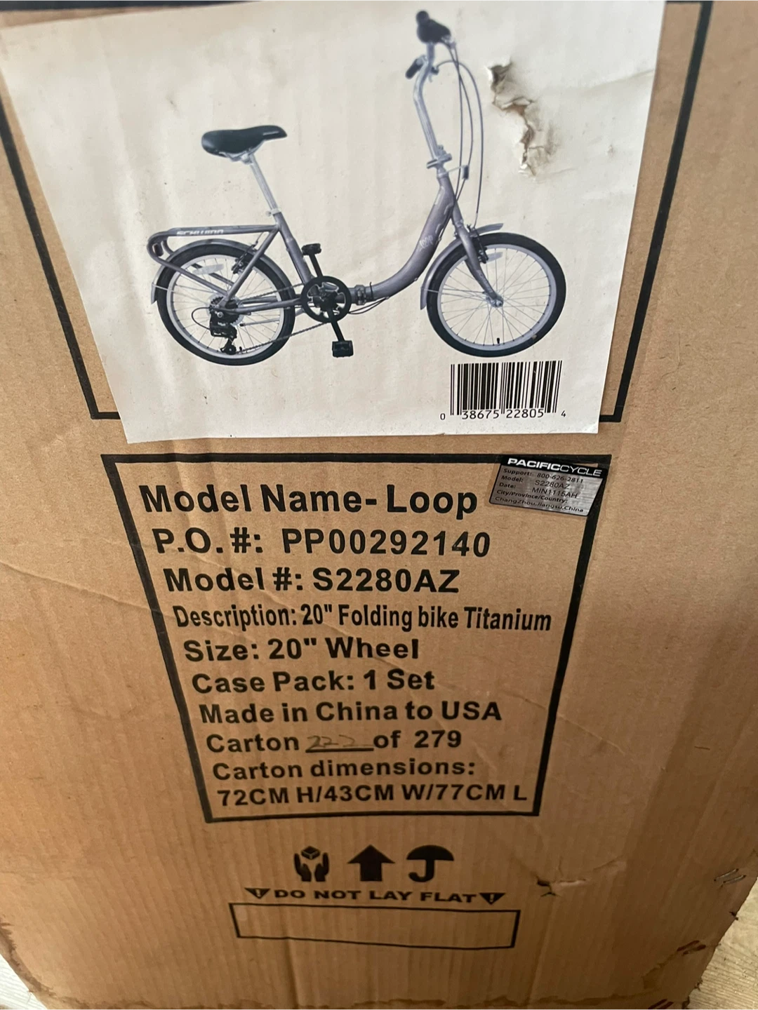 Schwinn Loop 20" Folding Bike - Titanium