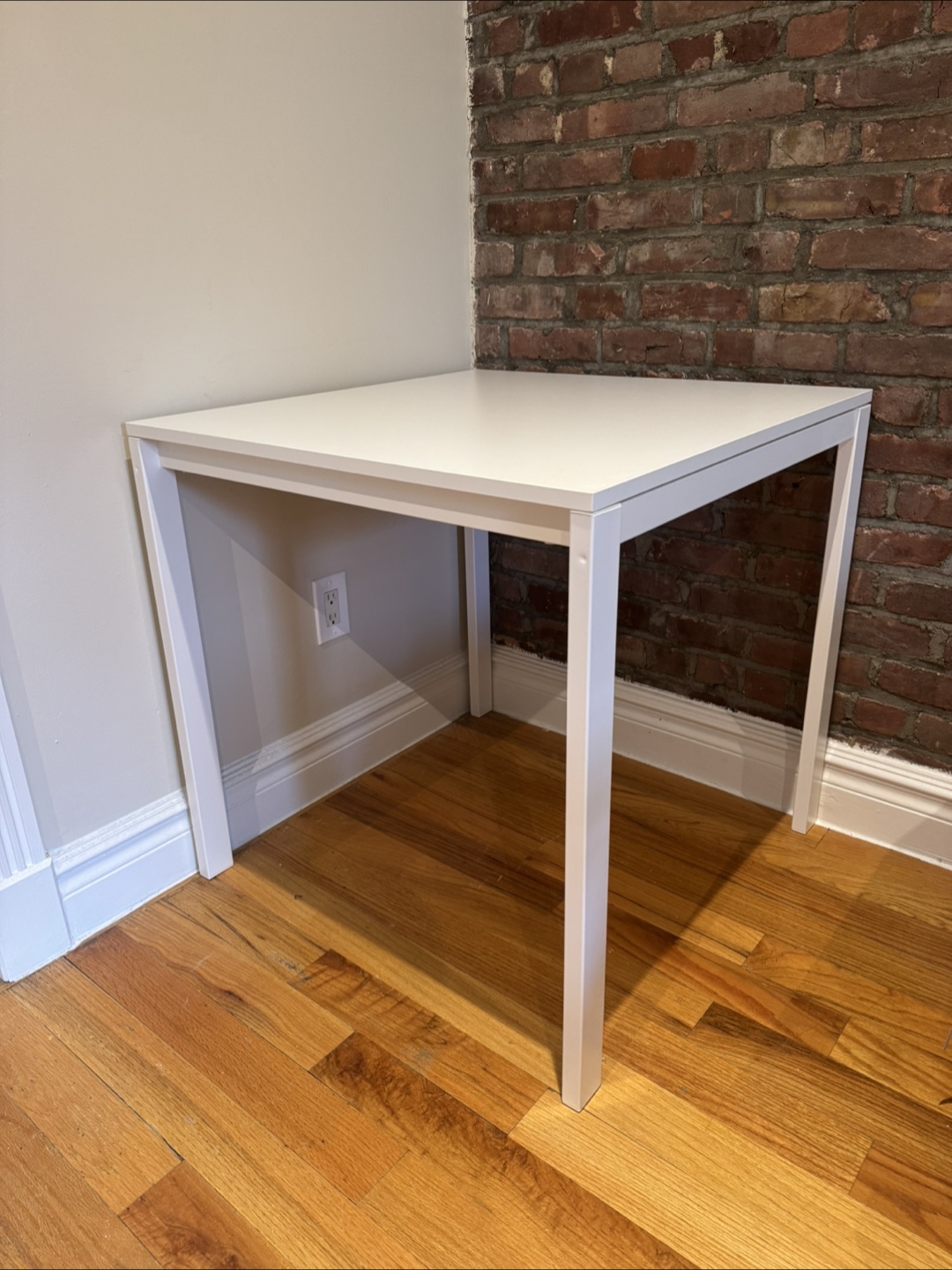 White IKEA Melltorp Table - photo 2