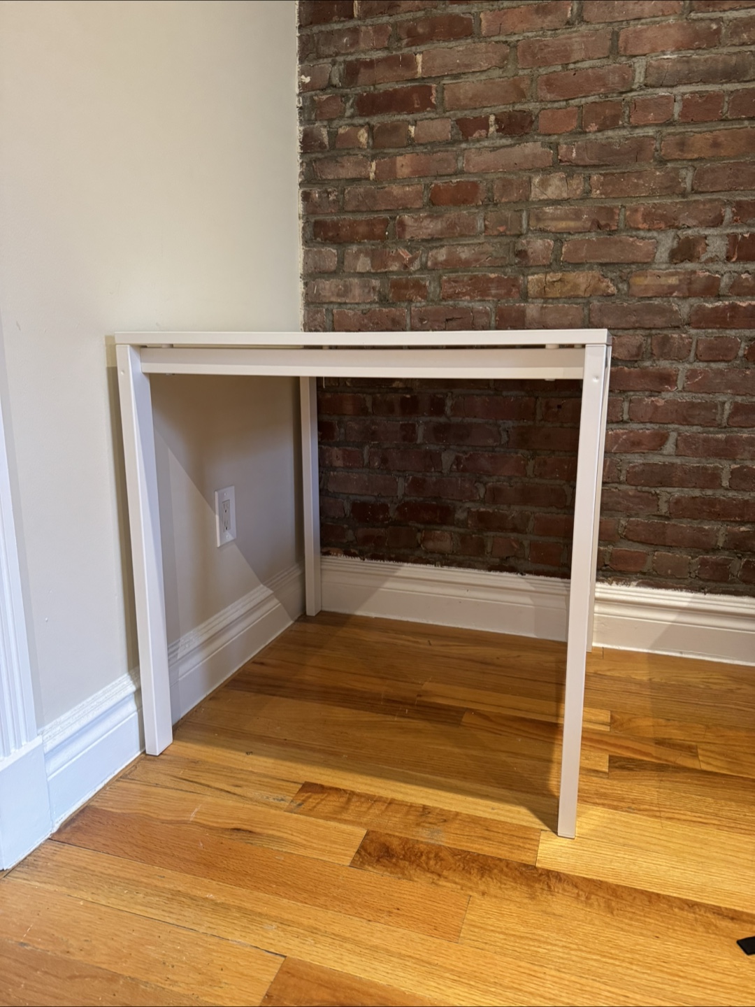 White IKEA Melltorp Table - photo 3