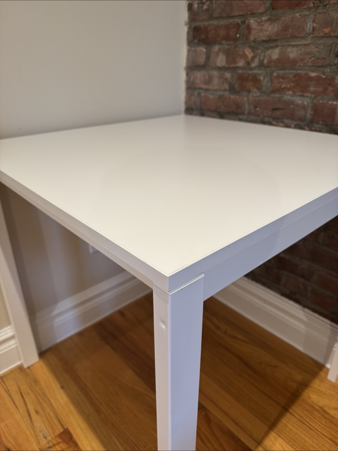 White IKEA Melltorp Table - photo 4