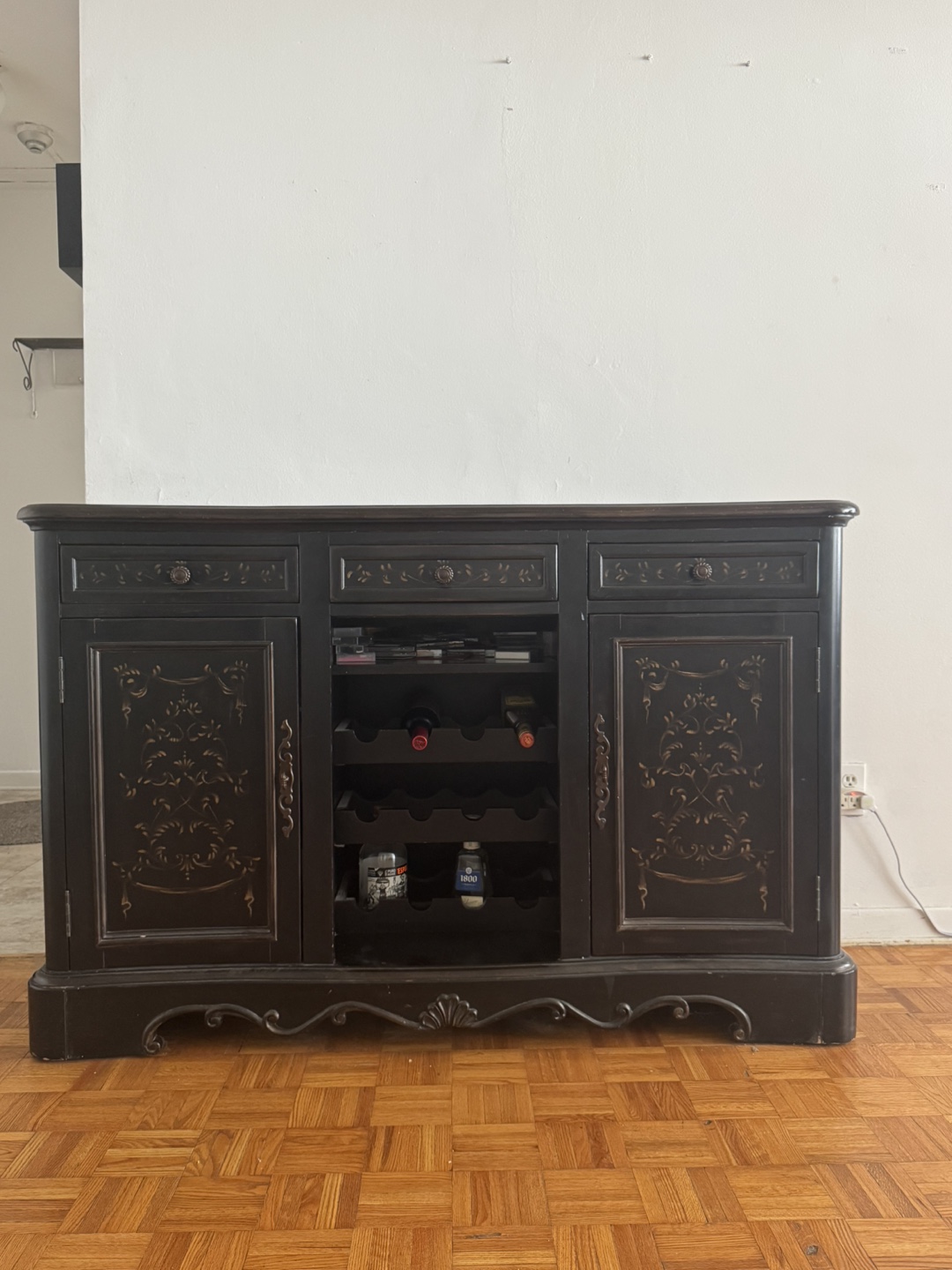 Dark Wood Buffet/Sideboard Cabinet - photo 2