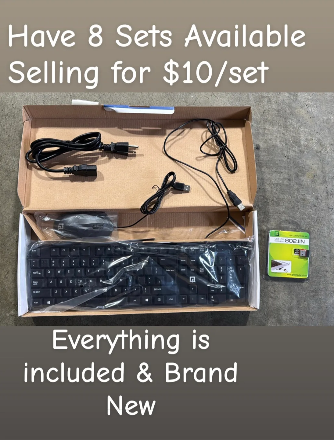 Brand New Keyboard & Mouse Set image indicator(2)