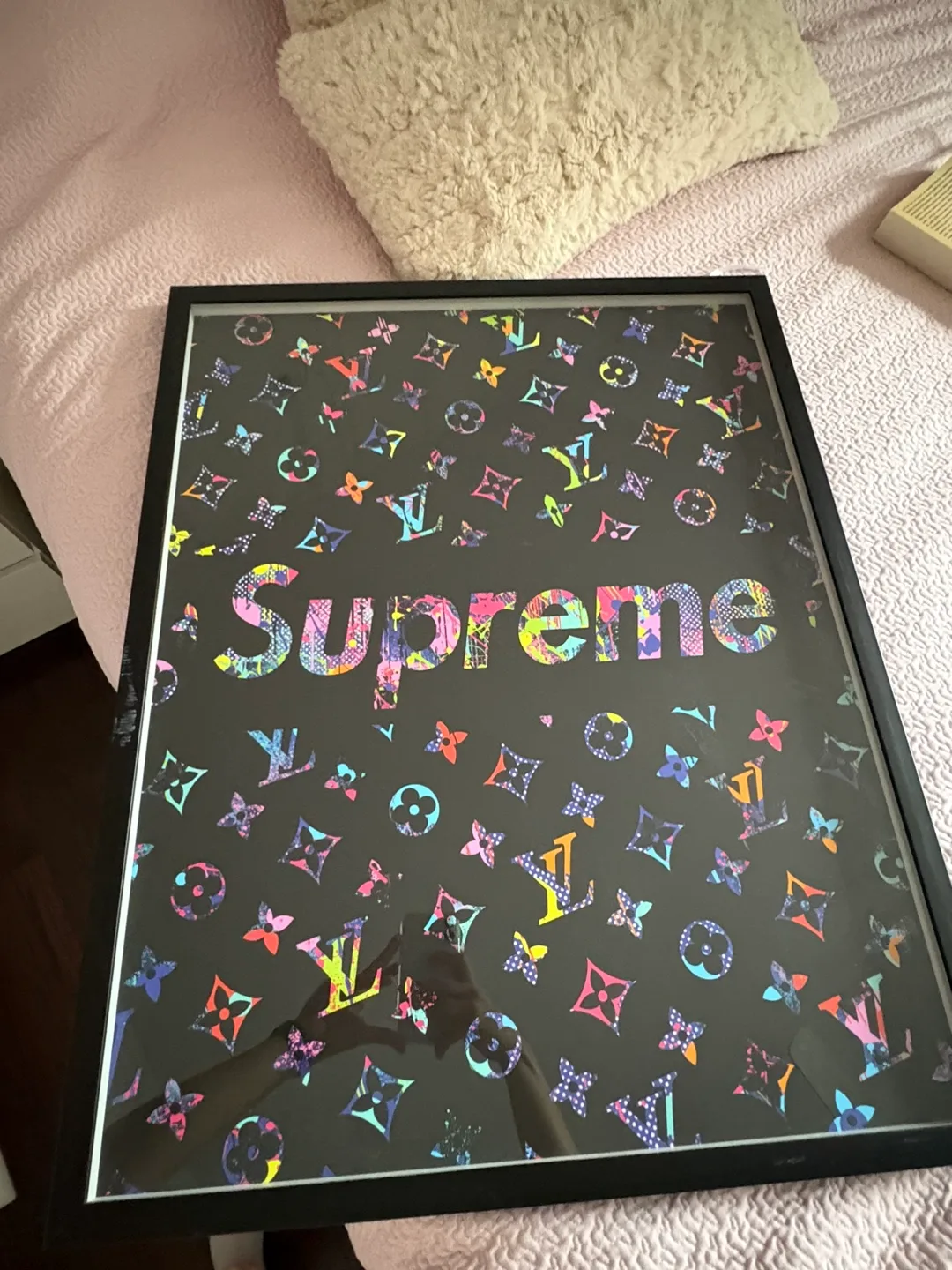 Supreme x Louis Vuitton Framed Print