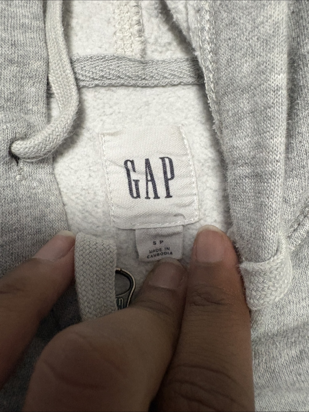 GAP Grey Full Zip Hoodie - Size SP - photo 2