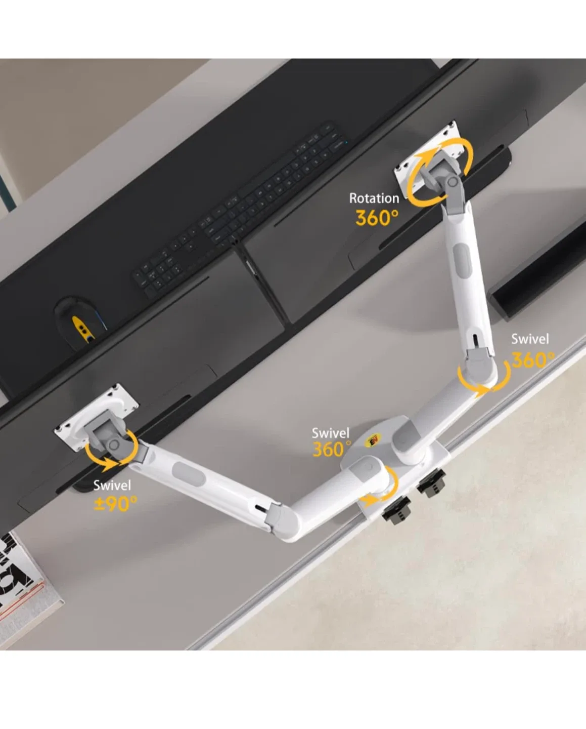 NB Dual Monitor Desk Mount Stand image indicator(2)