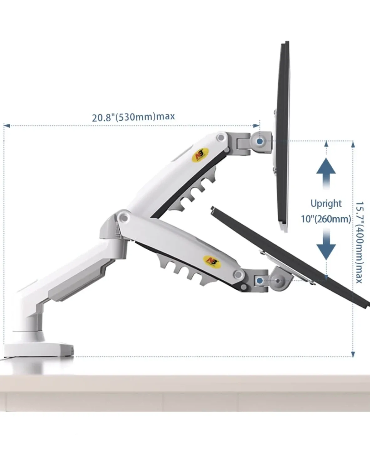 NB Dual Monitor Desk Mount Stand image indicator(5)